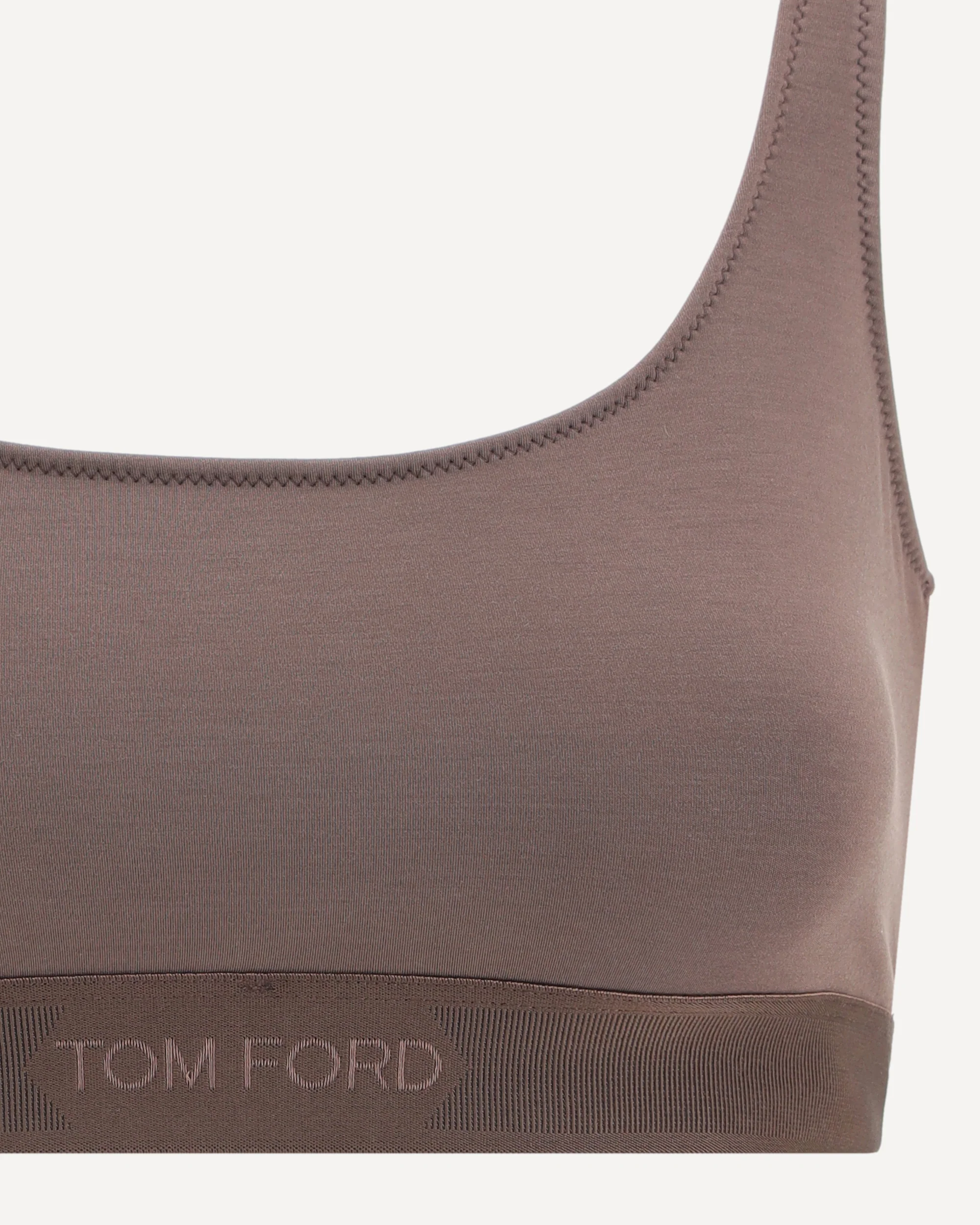 Modal bralette Top with jacquard logo - Image 5