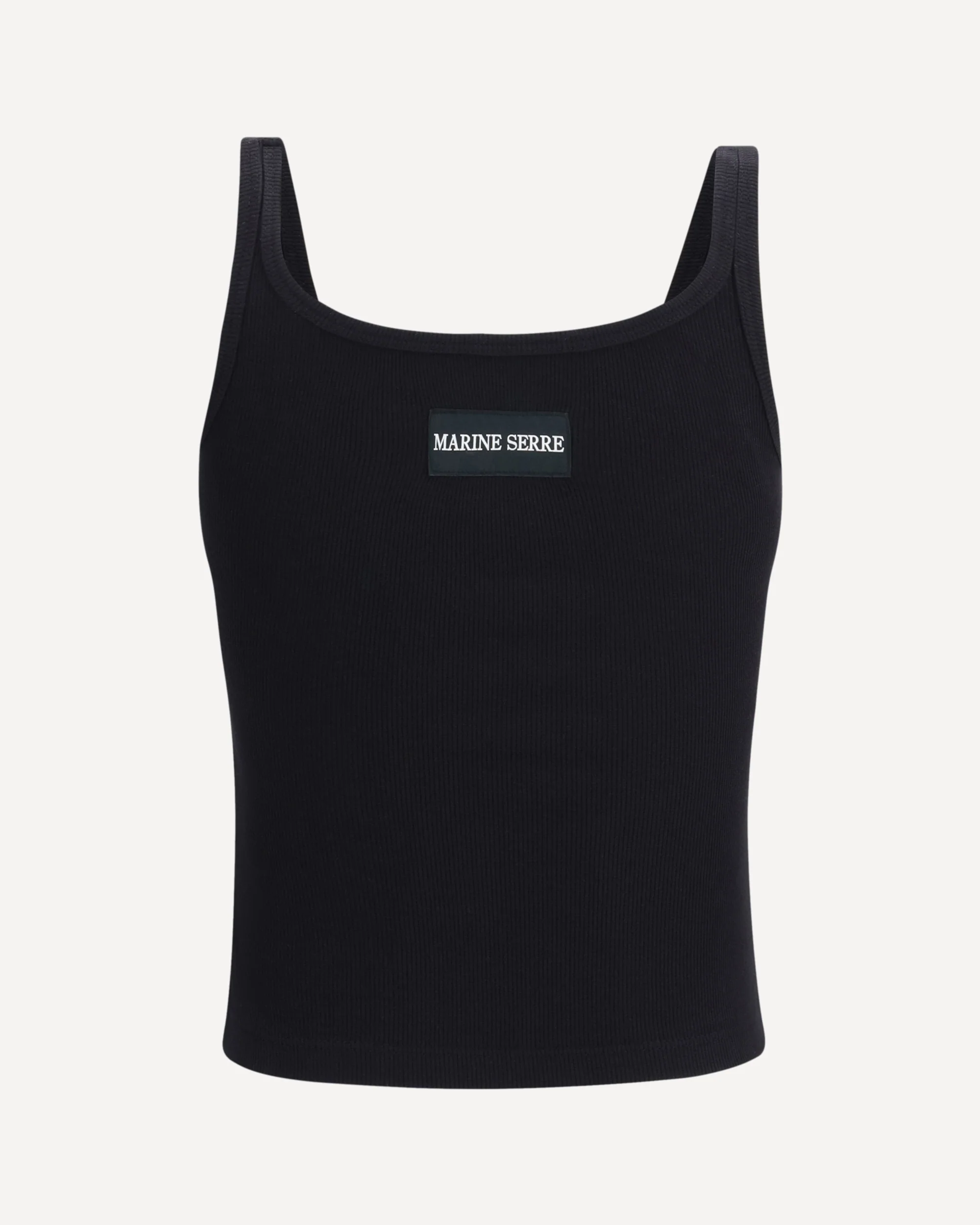 Moon Logo Ribbed Jersey Cropped Tank Top - Image 2