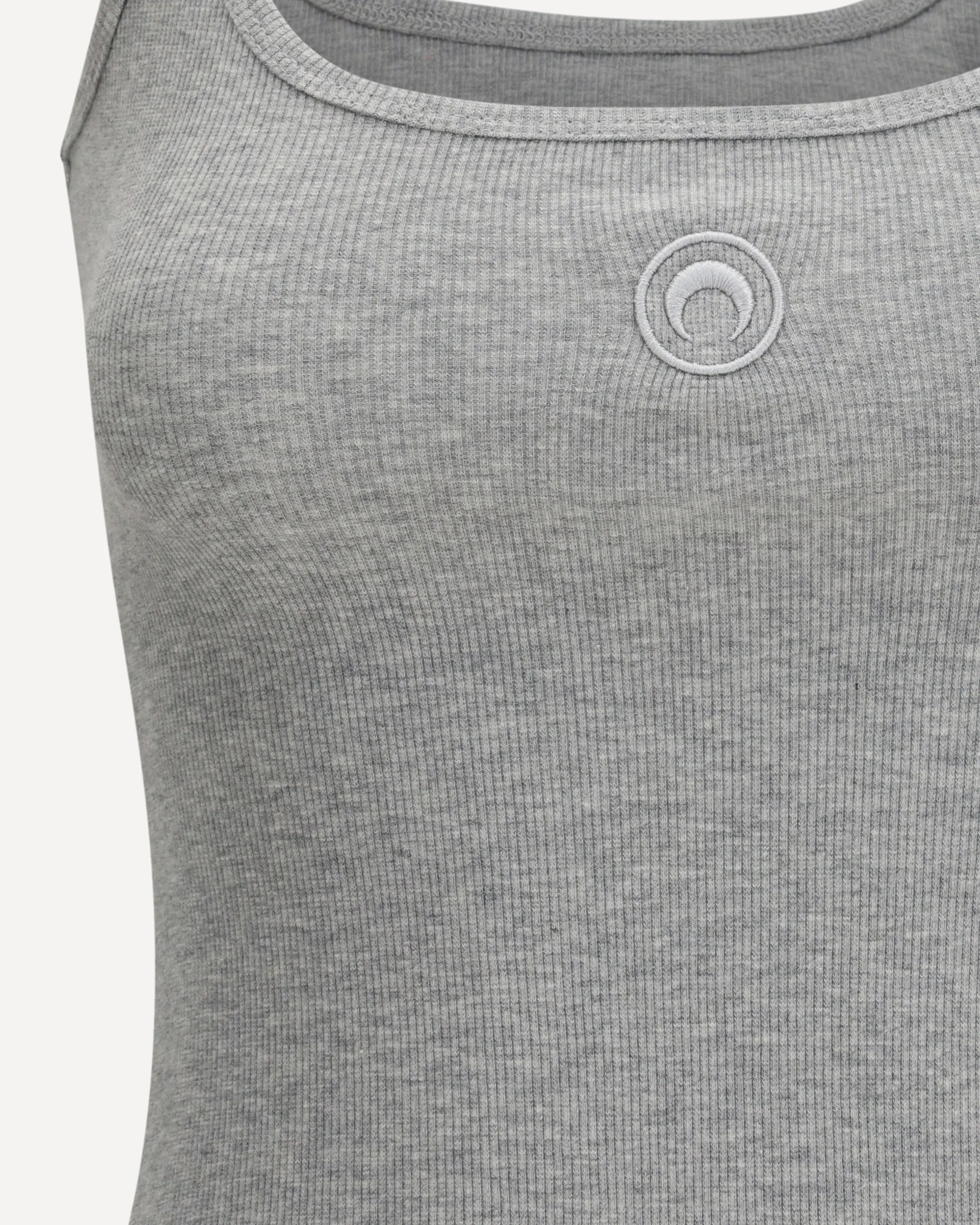 Moon Logo Ribbed Jersey Cropped Tank Top - Image 5