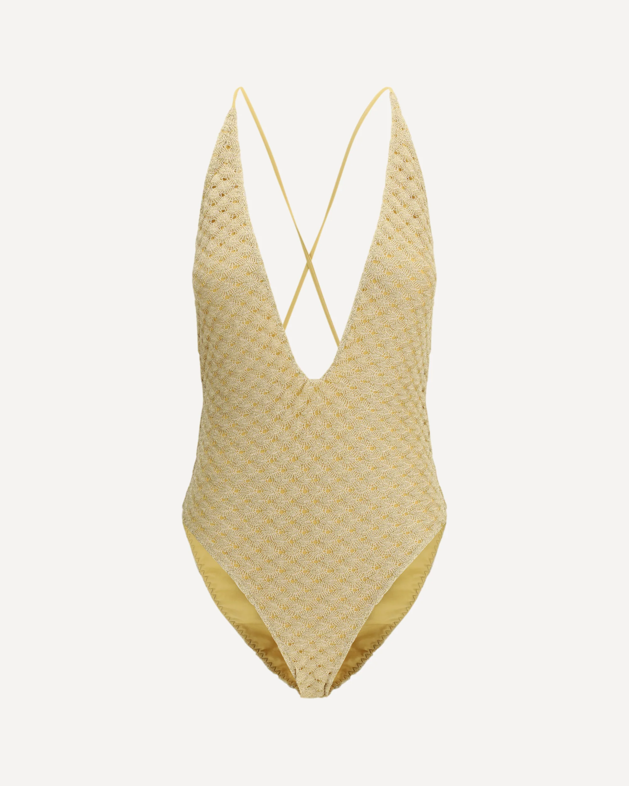 Lamé viscose one-piece Swimsuit - Image 3