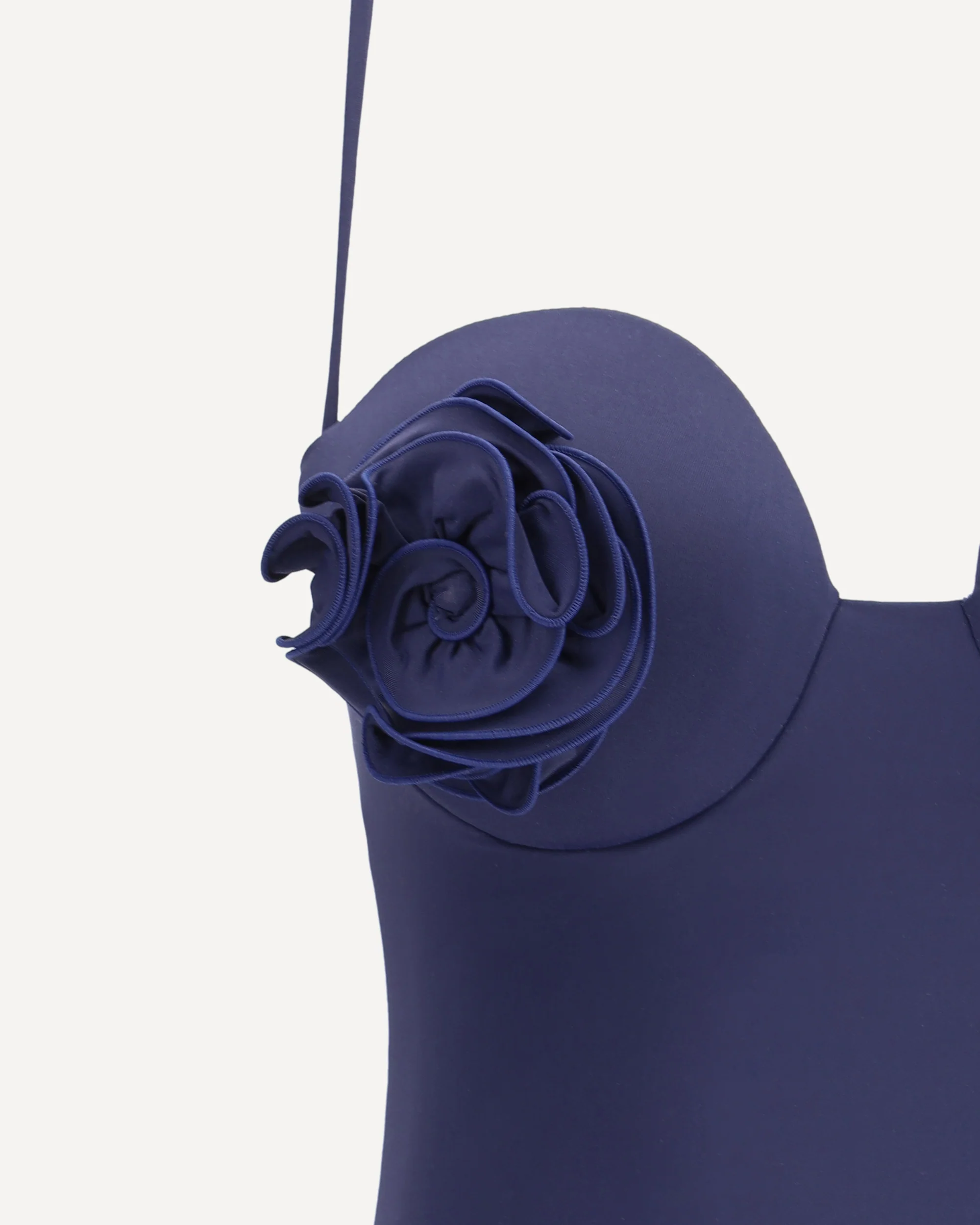 One-piece swimsuit with rose detail - Image 5