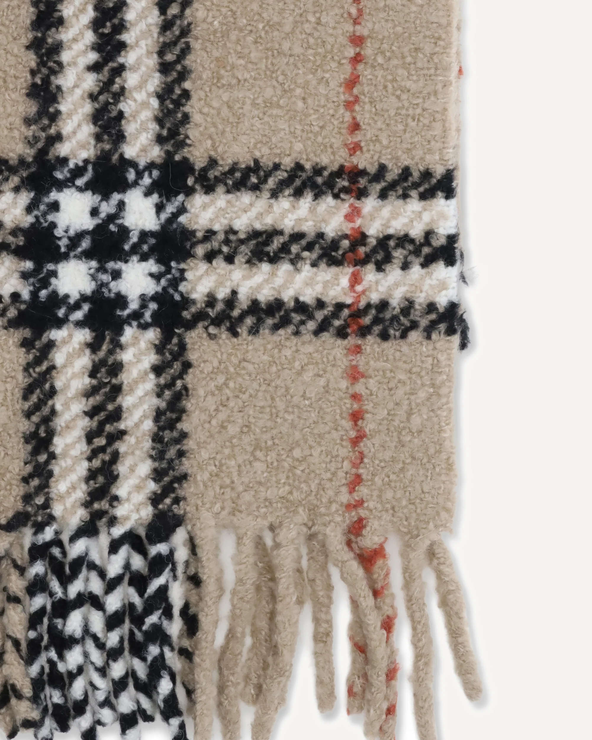 Scarf from a warm alpaca-wool blend bouclé - Image 5