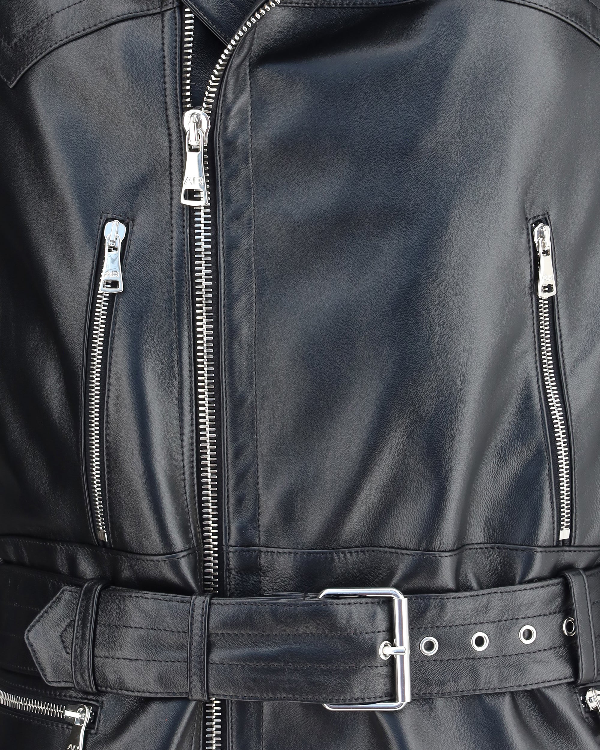 Leather Biker Jacket - Image 5