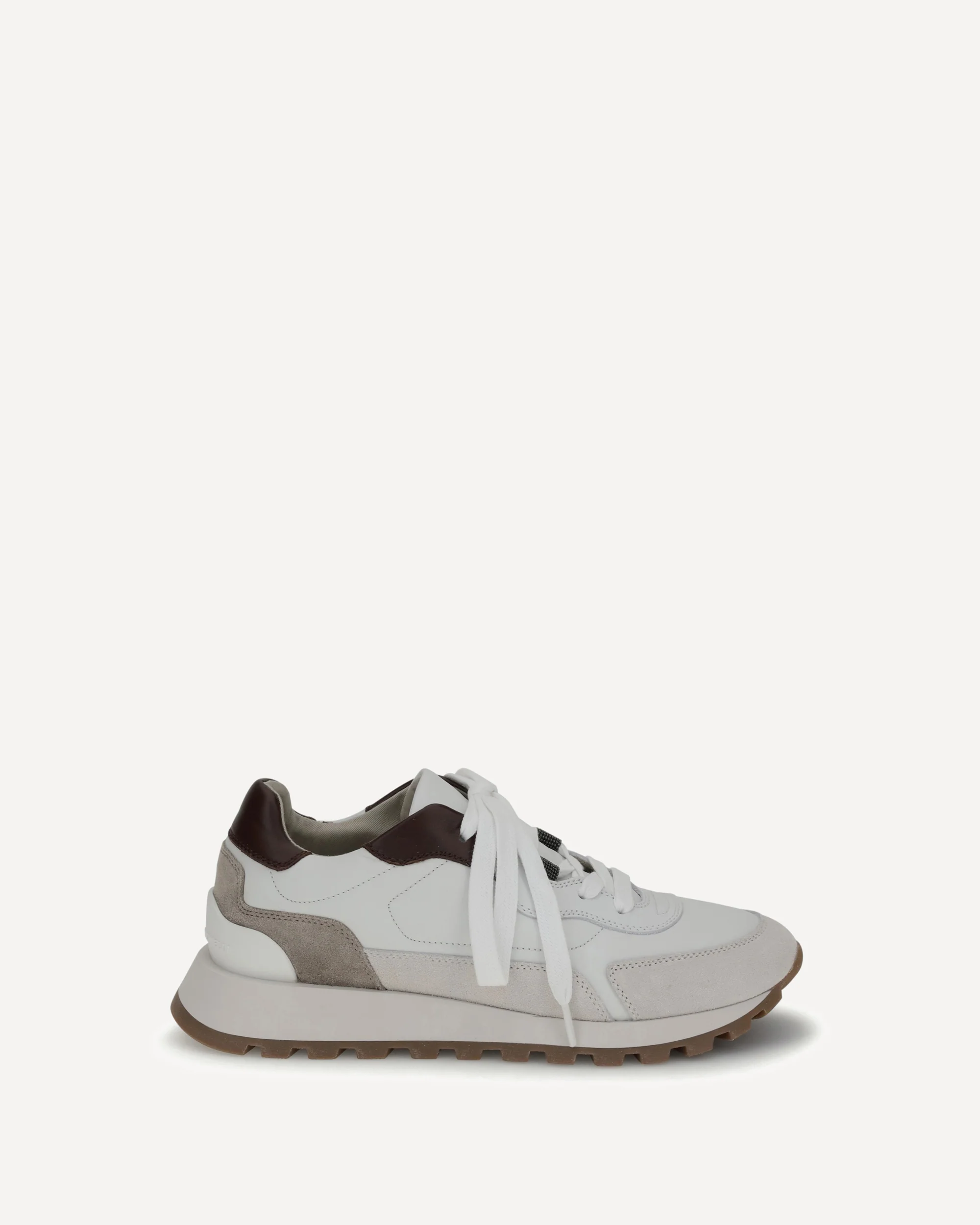 Leather Sneakers with shiny details