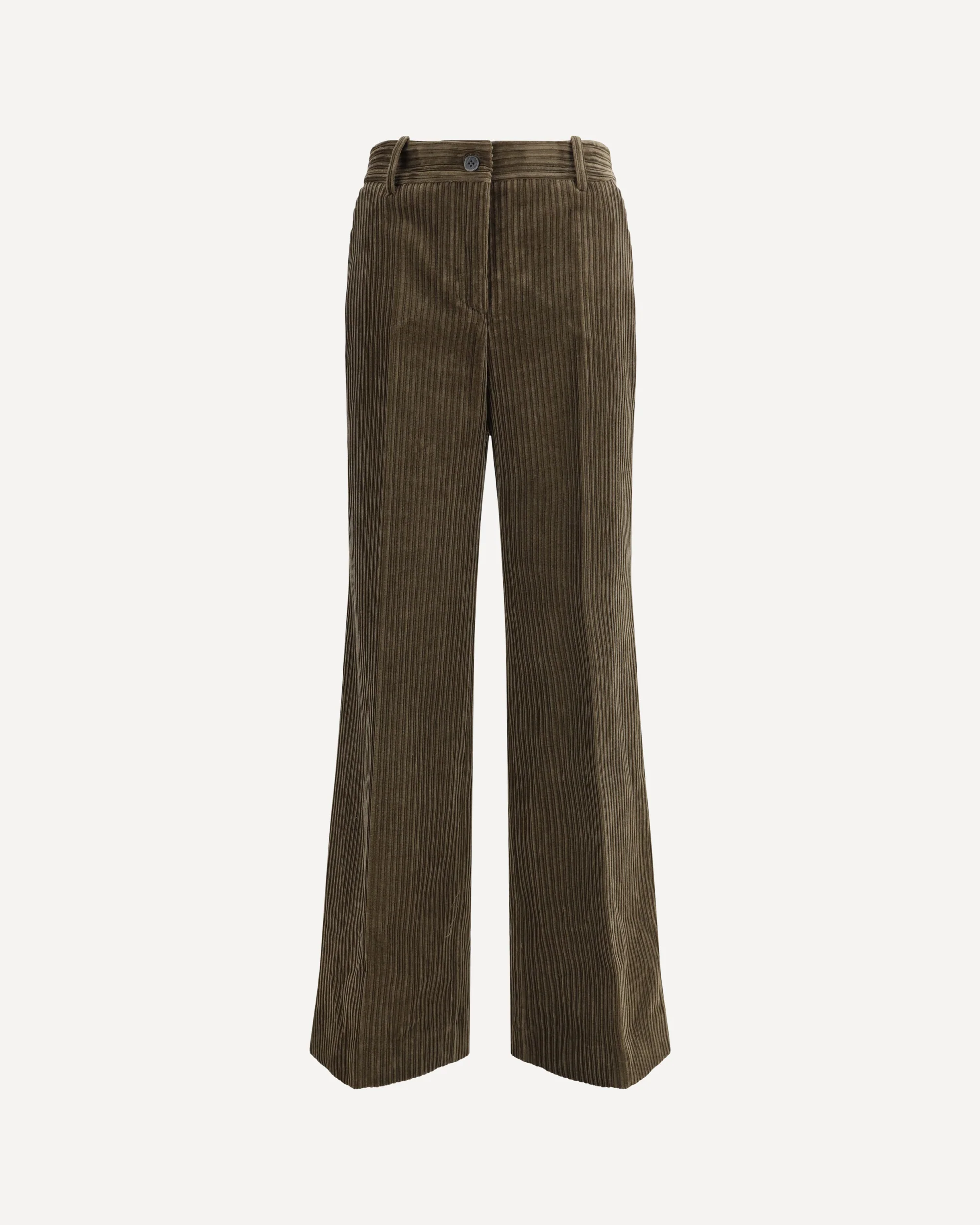 Straight ribbed Trousers - Image 3