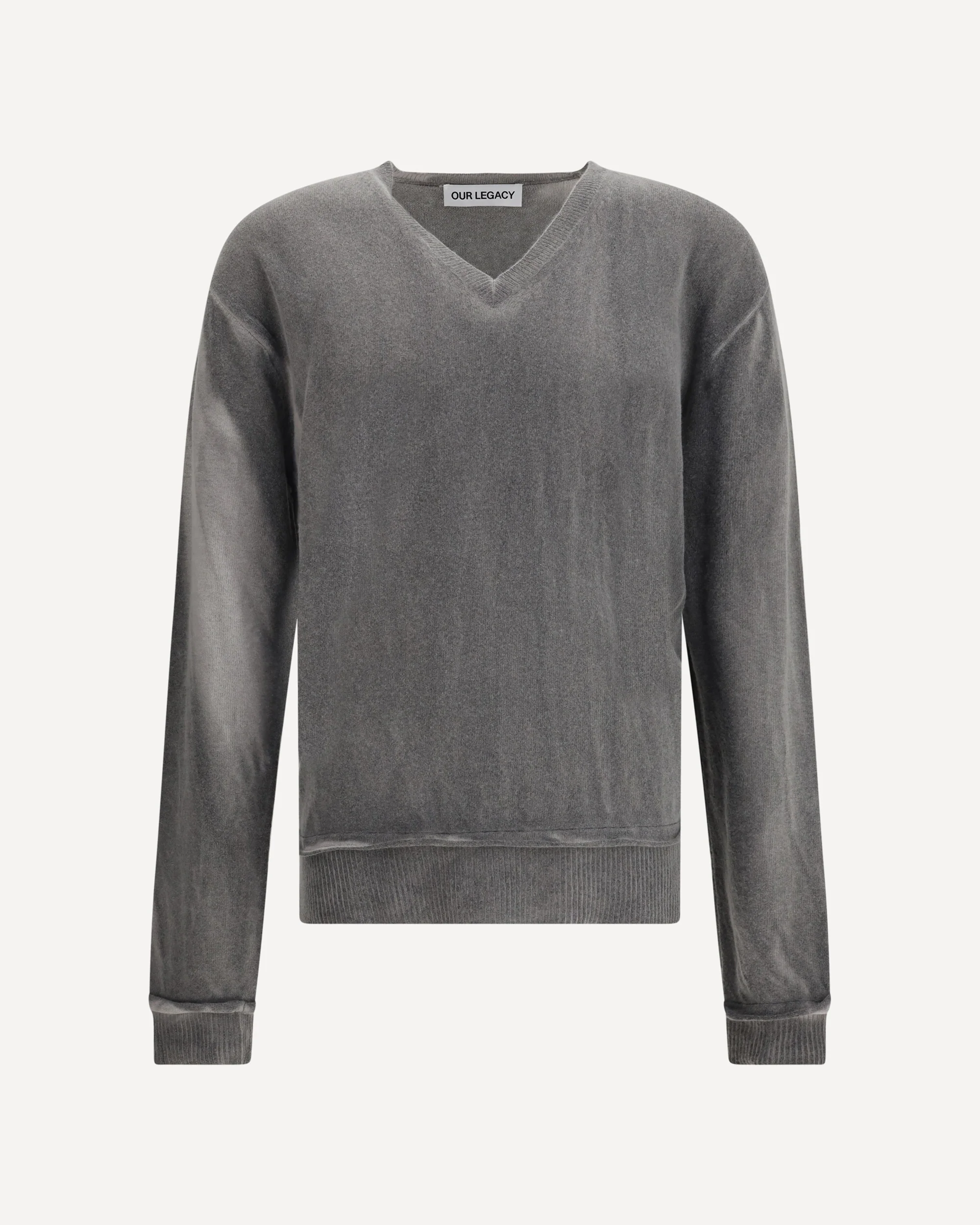 V neck Grey Sweater - Image 3