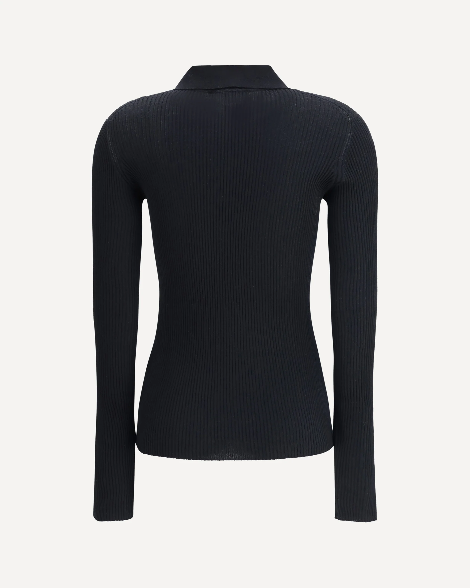 Ribbed Polo Sweater - Image 2