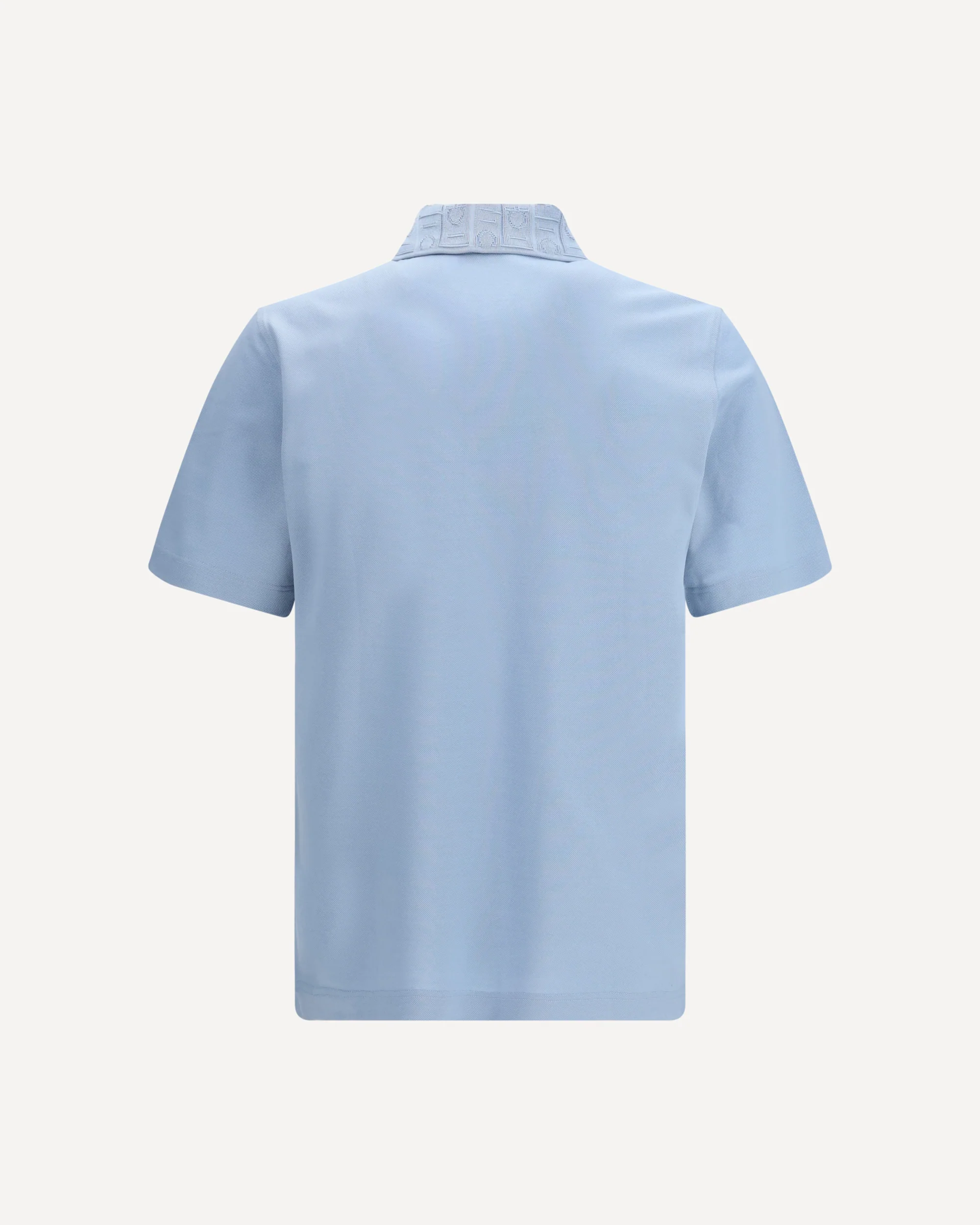 V-neck Polo with jacquard pocket detail - Image 4
