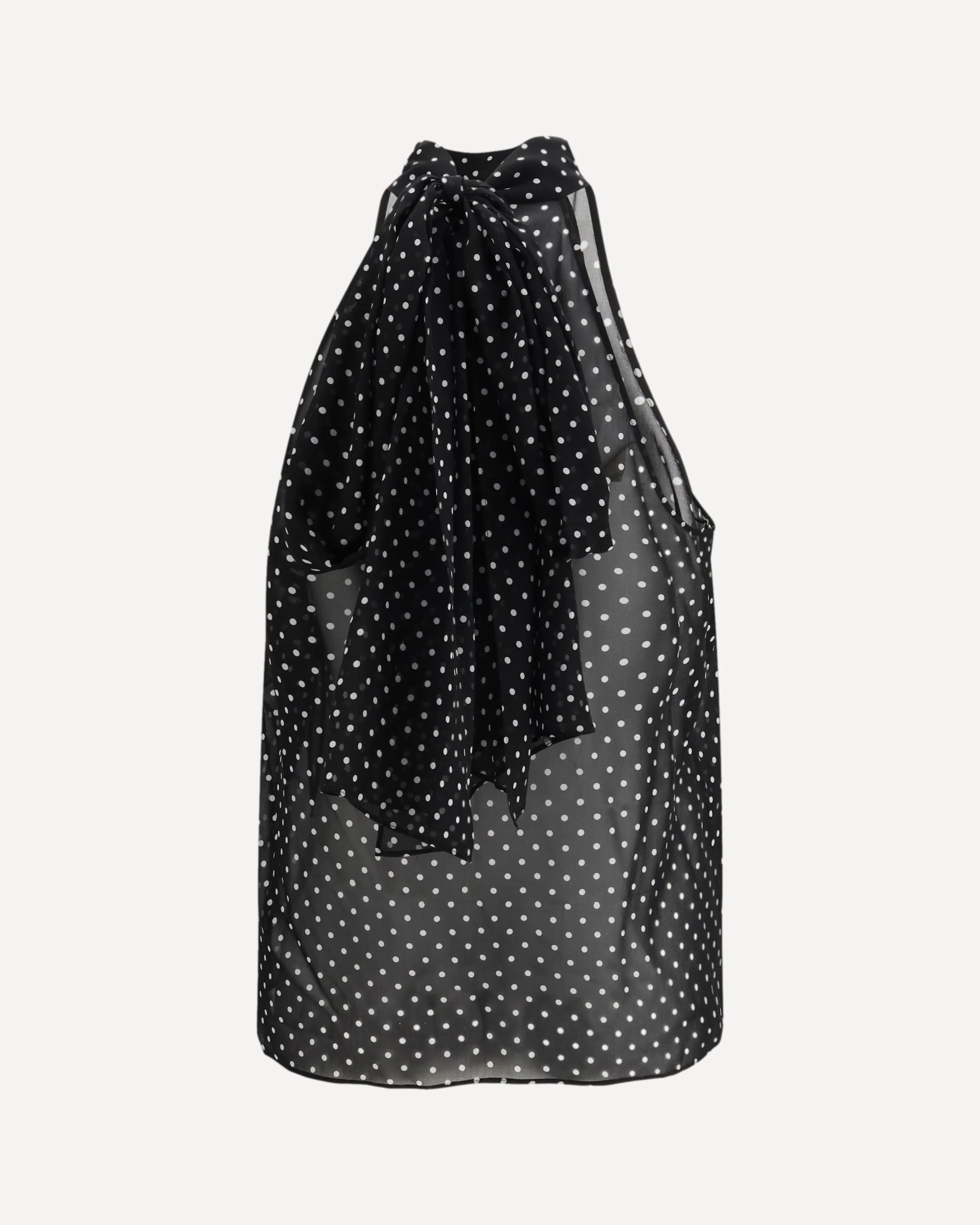 Silk polka dot Blouse - Image 4