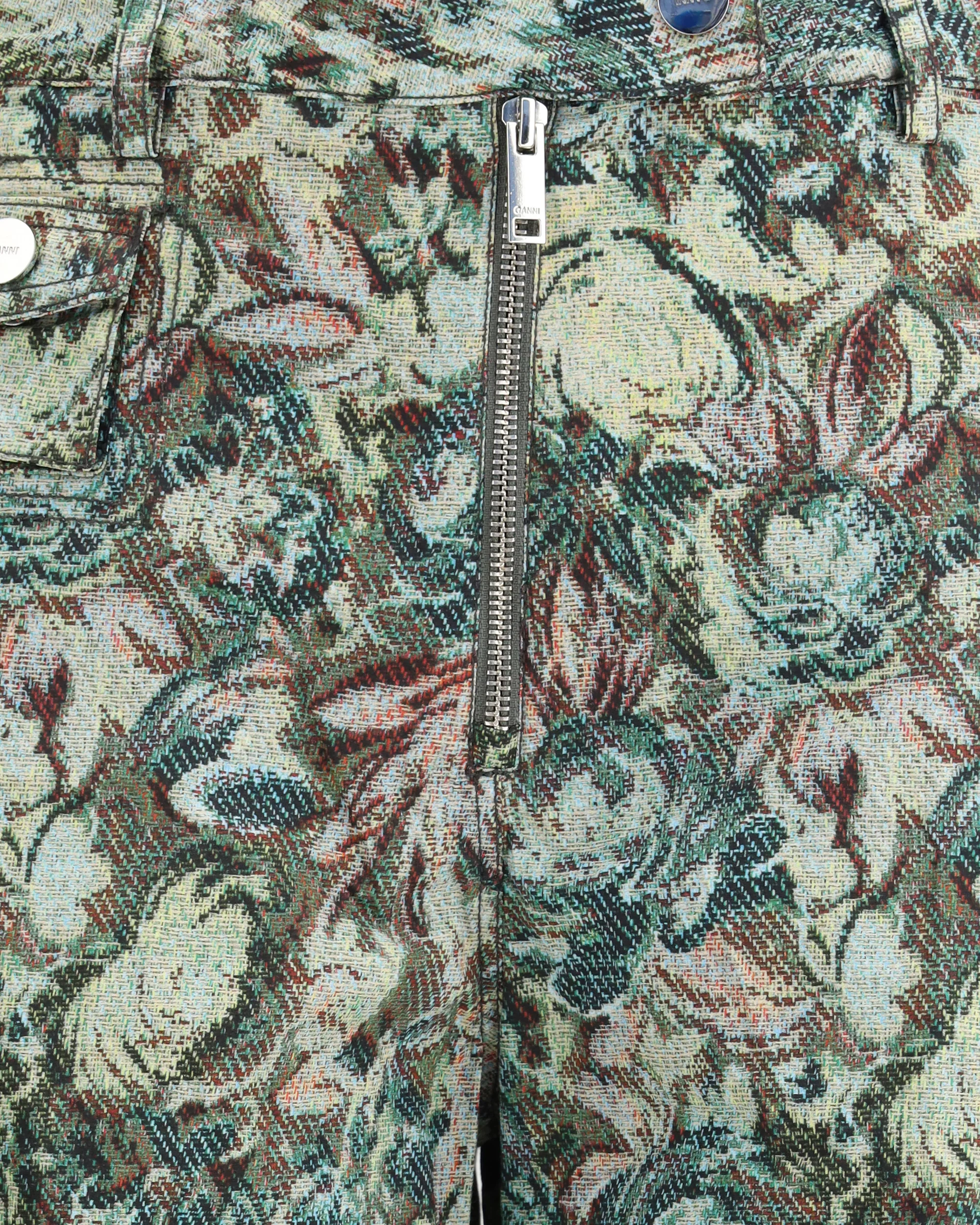 Printed Stretched Cotton Pants - Image 5