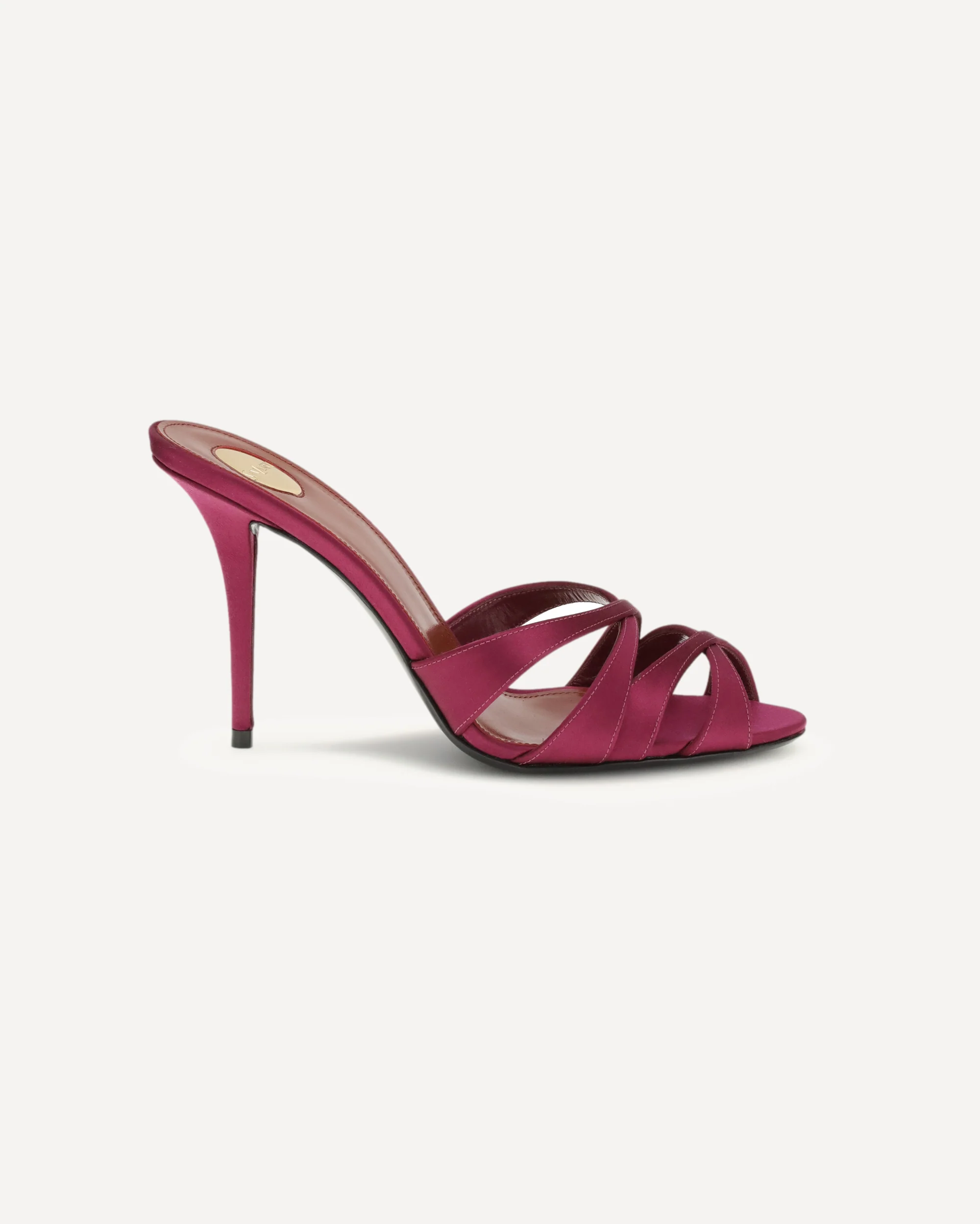 Crêpe satin Chandelle mules Sandals - Image 3