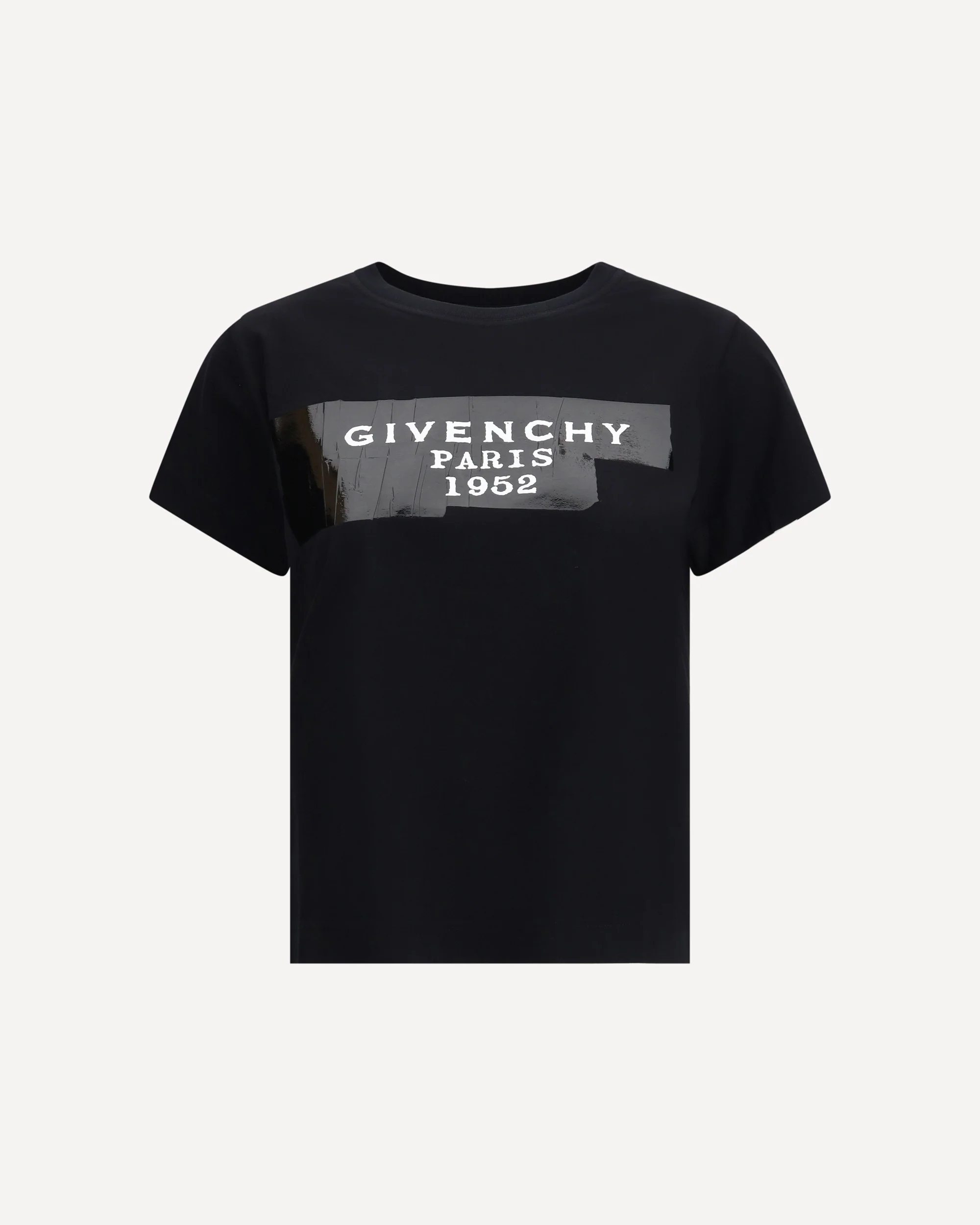 Cotton T-shirt with print black givenchy tape - Image 3