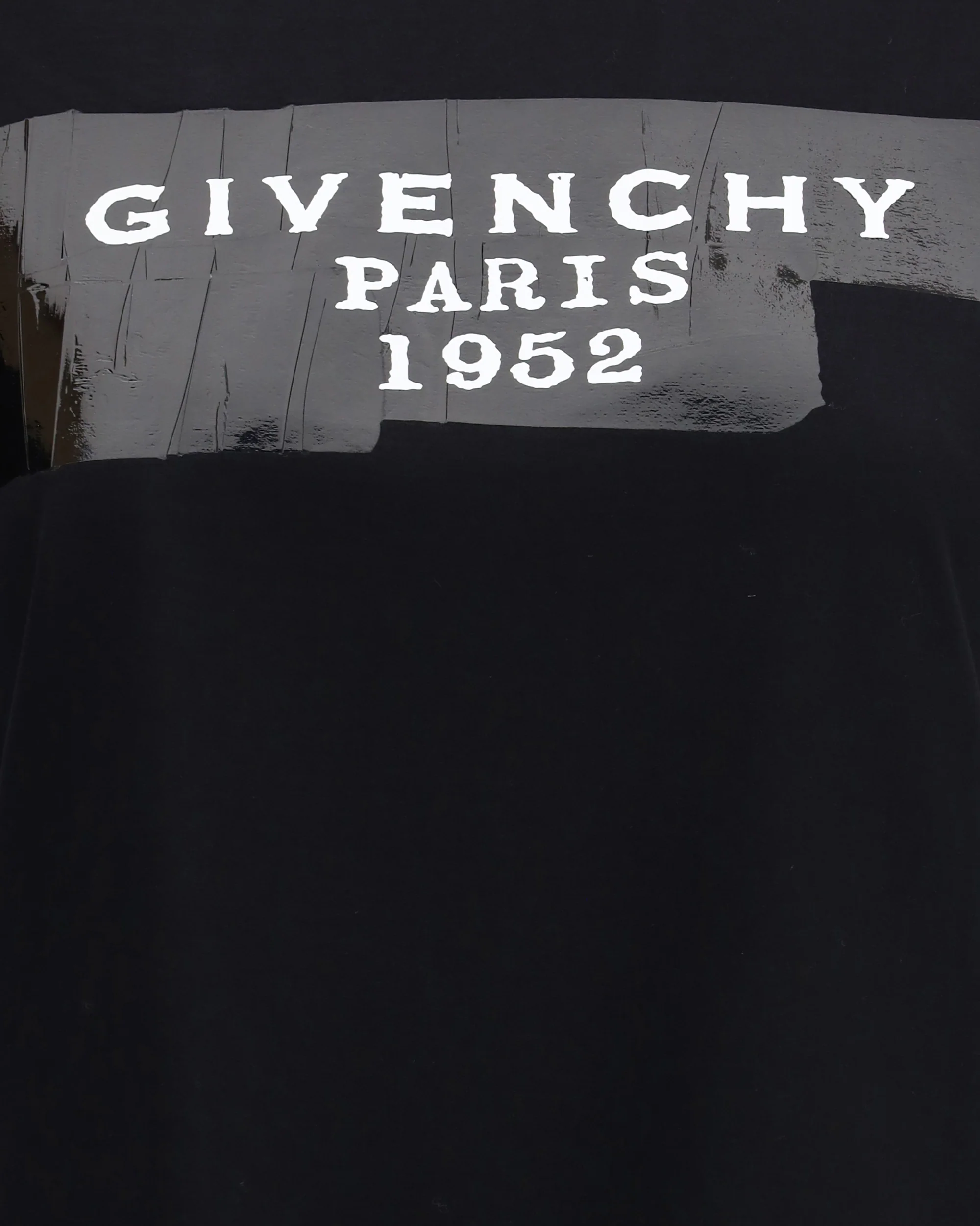 Cotton T-shirt with print black givenchy tape - Image 5