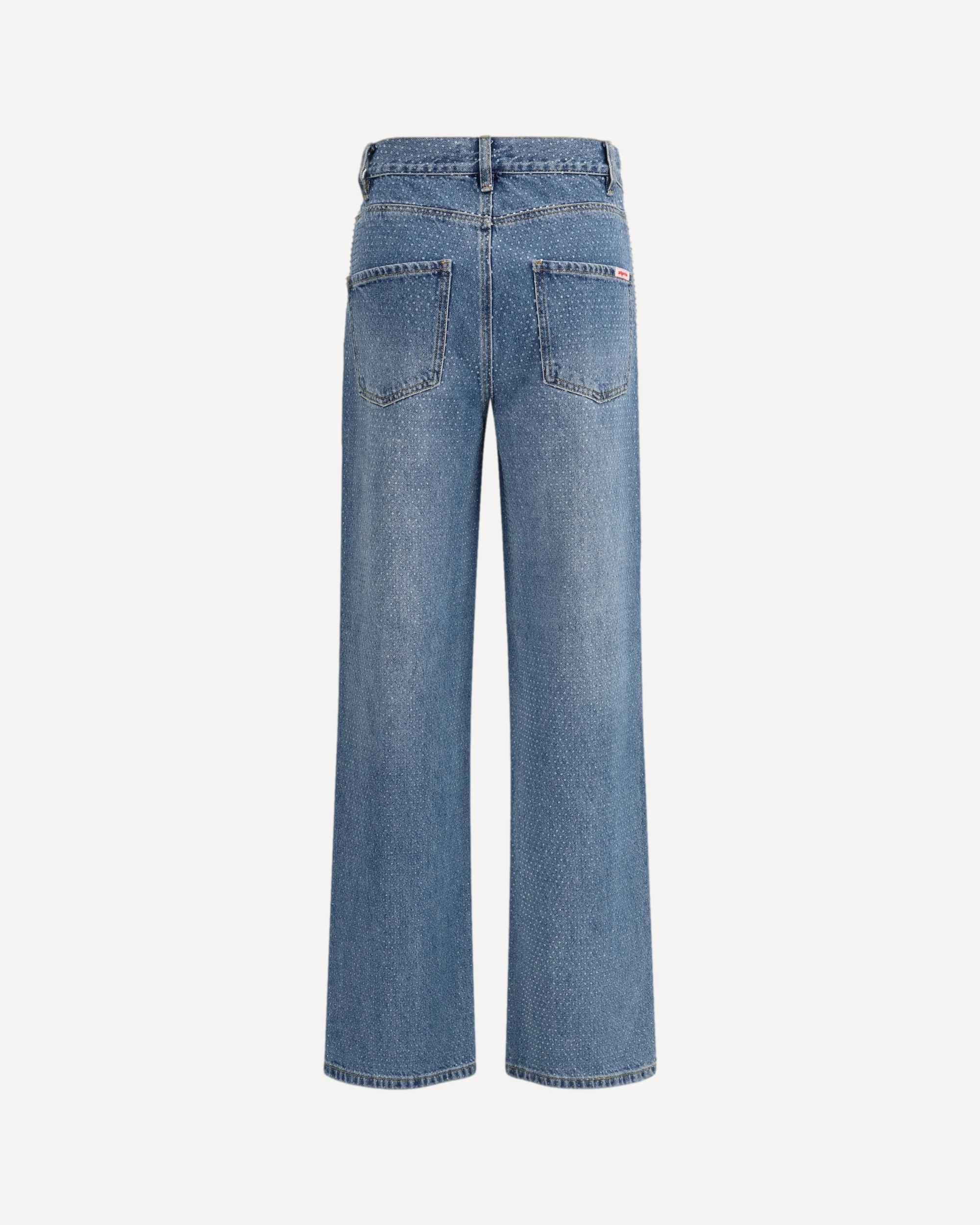 Straight-leg Jeans with all-over rhinestones - Image 4