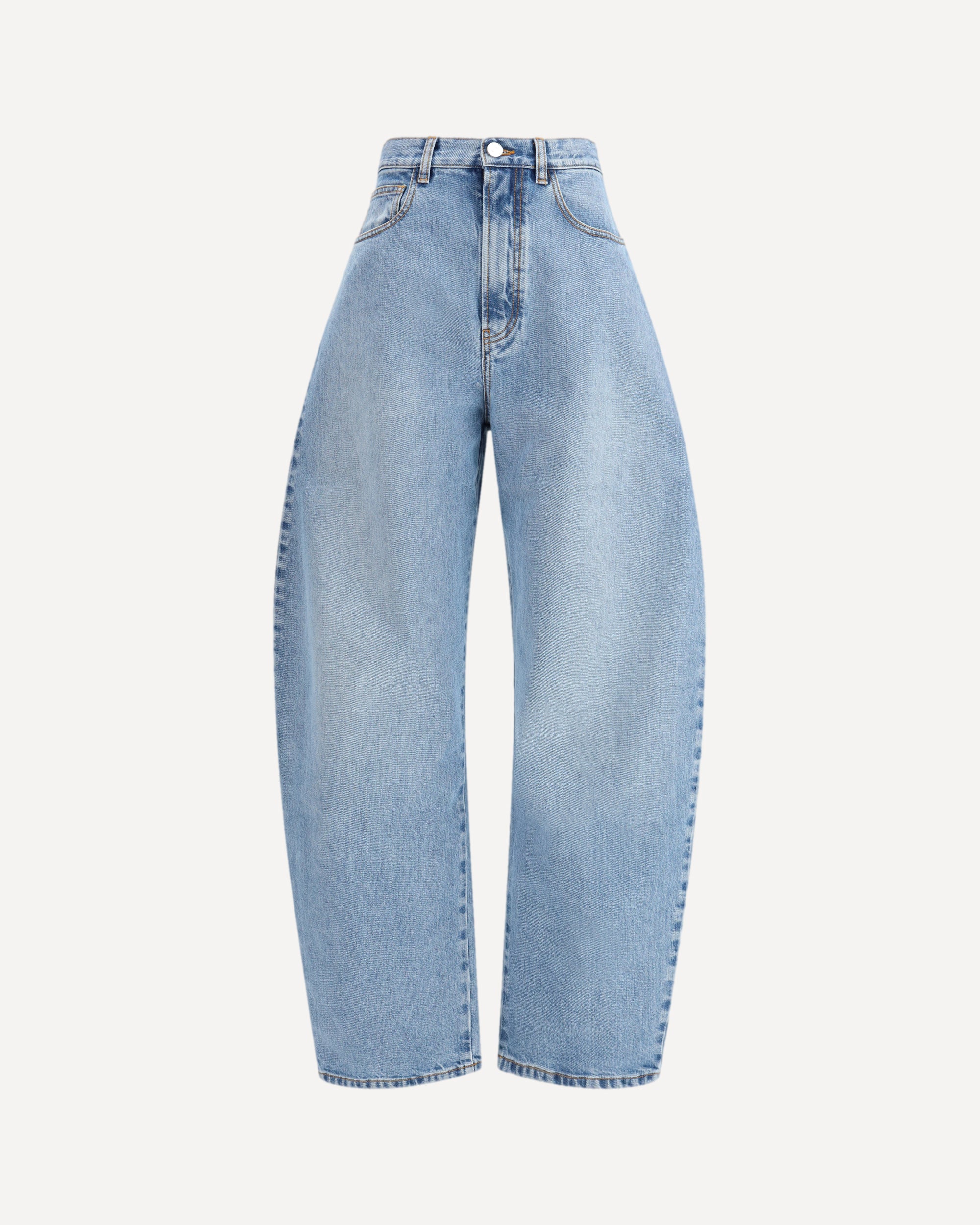 Rounded denim Trousers - Image 3