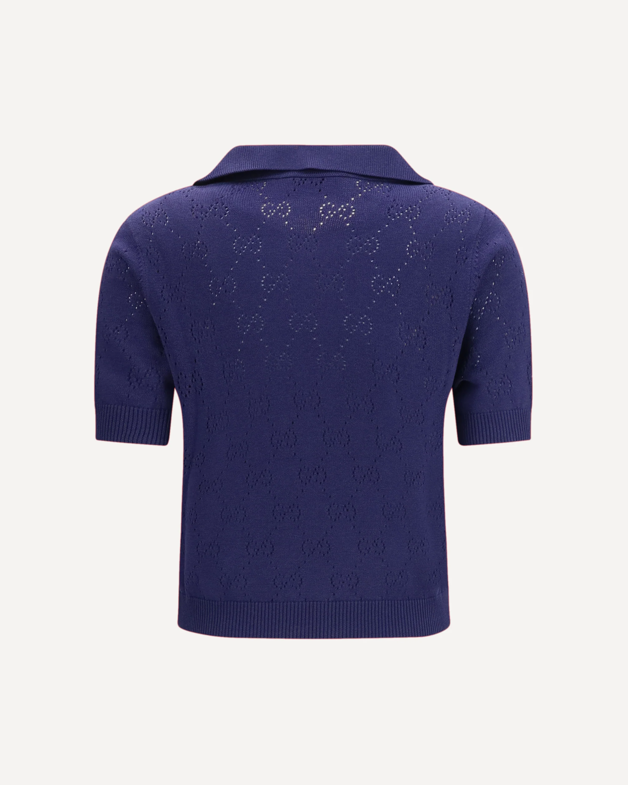 GG pointelle cotton silk Polo Shirt - Image 2