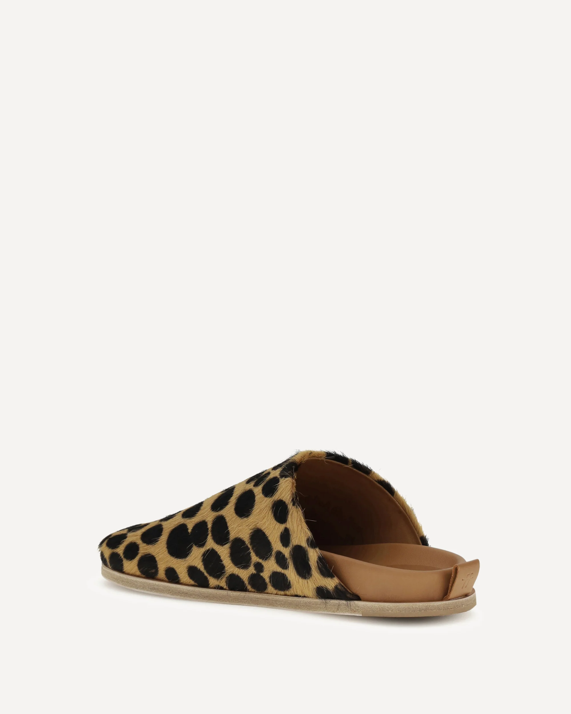 Leopard ponyhair Mules - Image 2