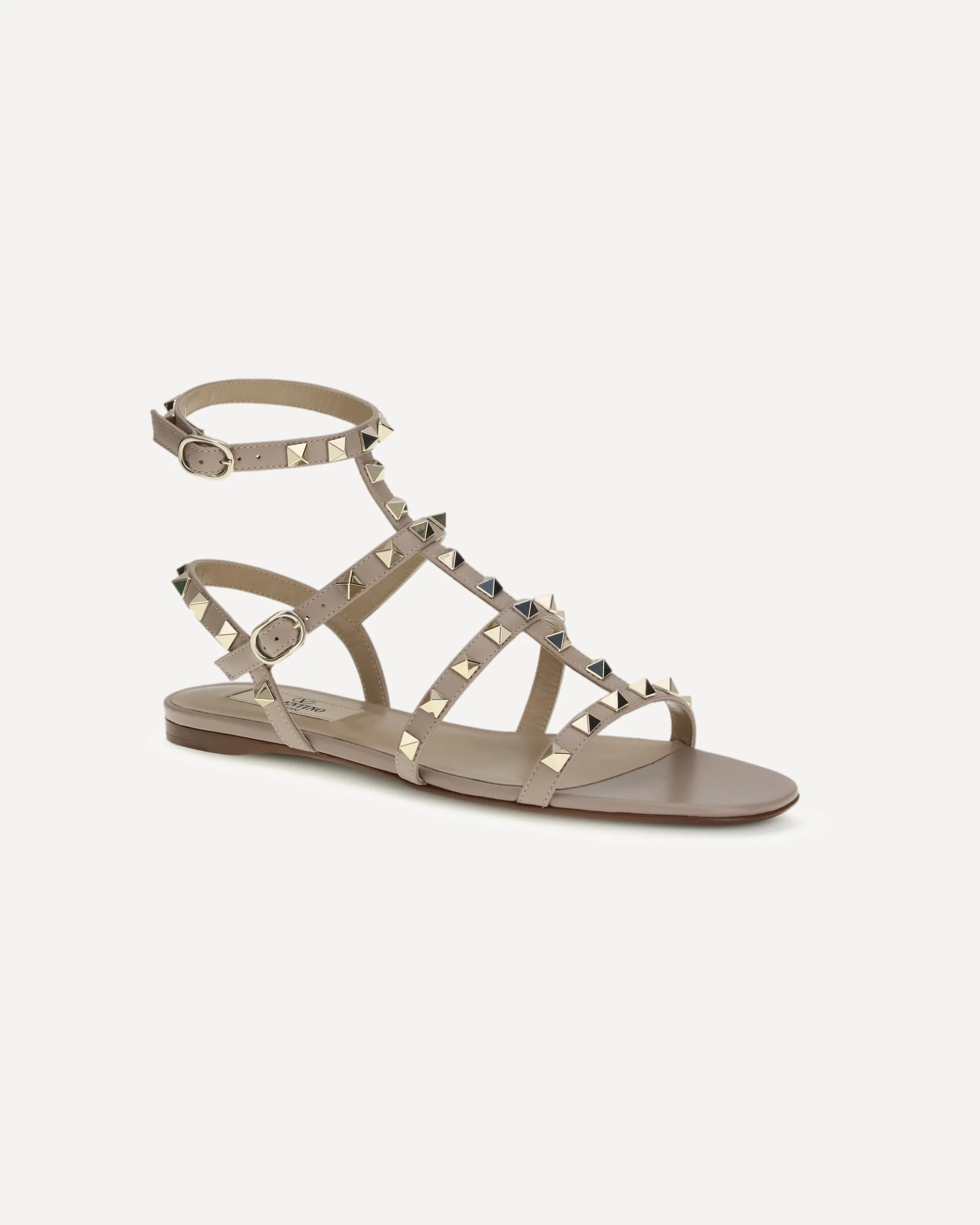 Rockstud leather Sandals - Image 4