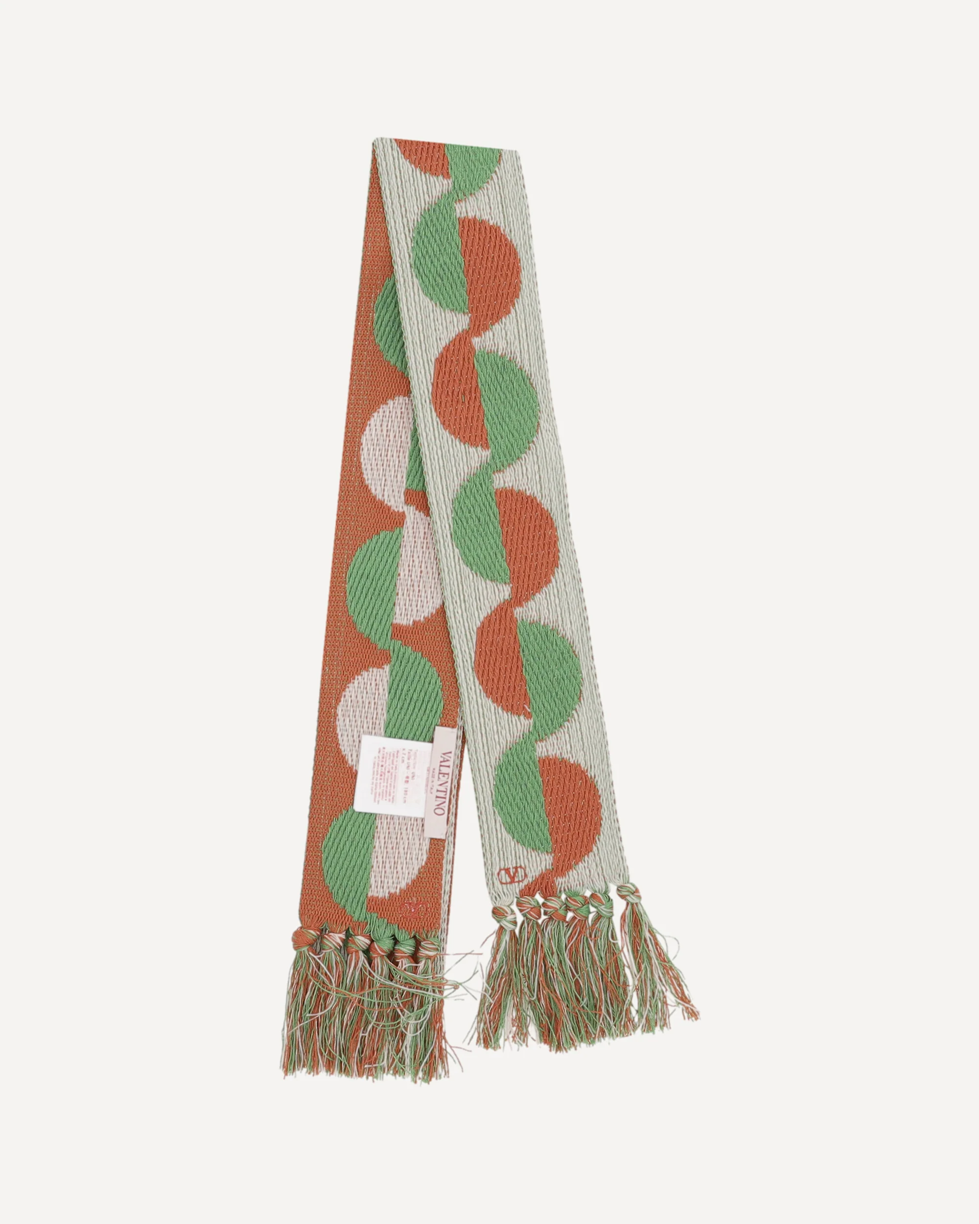 Geometric jacquard pattern Scarf - Image 2