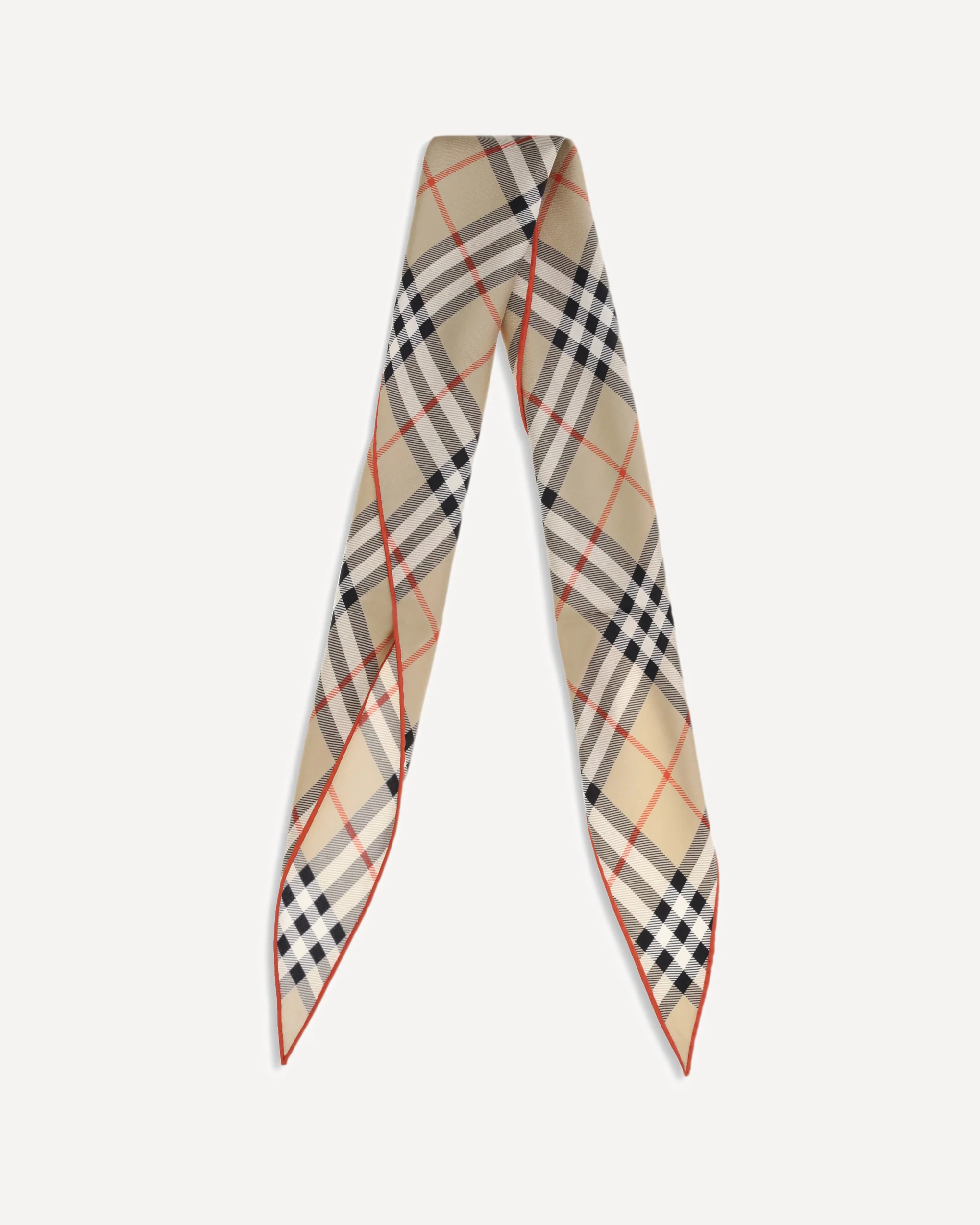 Silk Check Scarf - Image 2