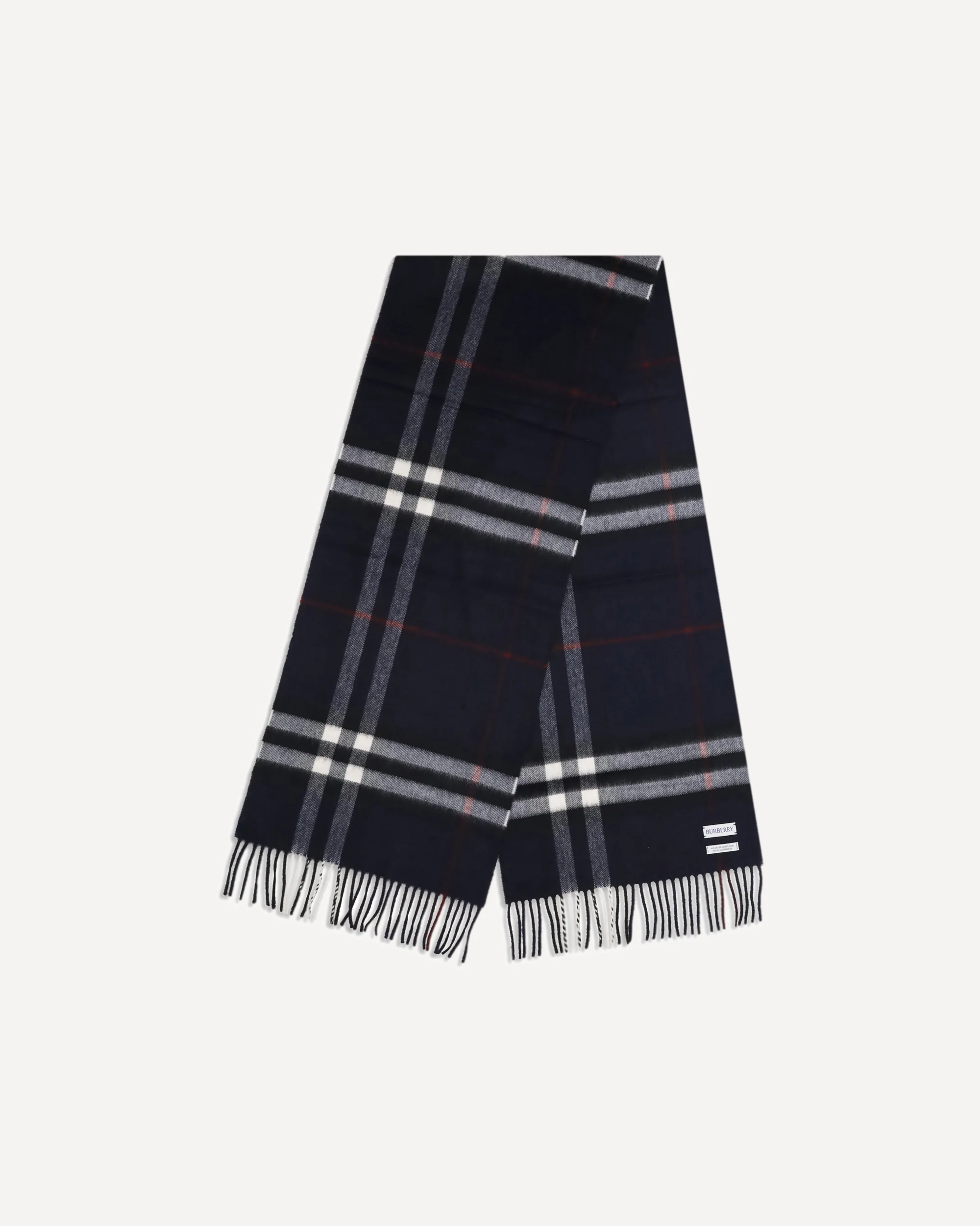 Cashmere Check Scarf - Image 4