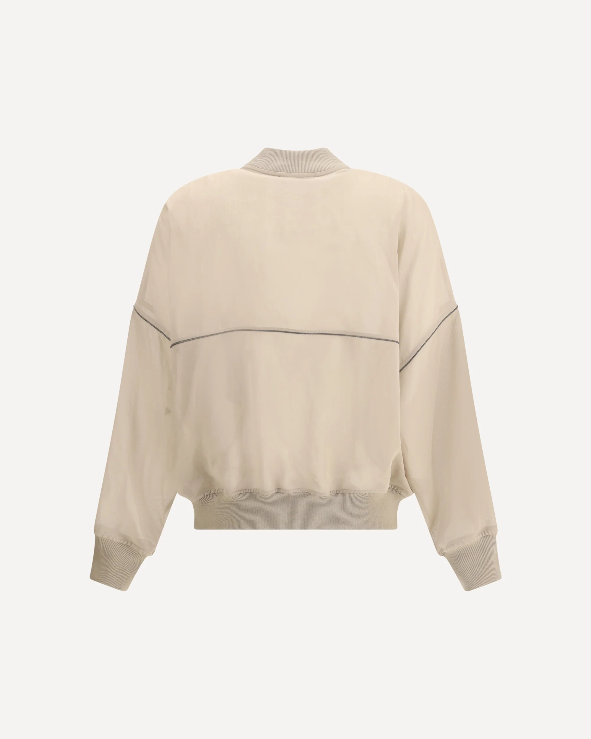 Semi-sheer bomber Jacket - Image 4