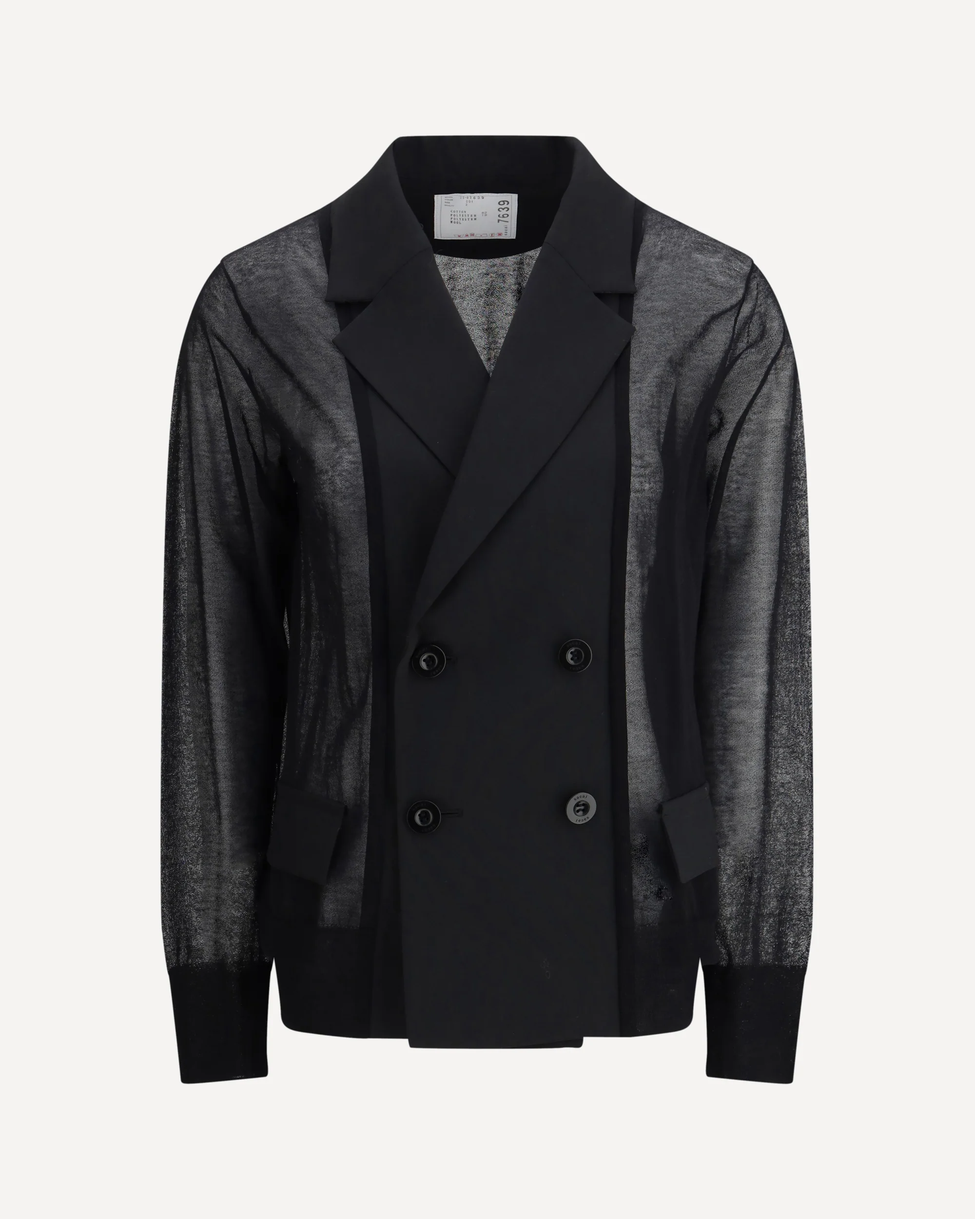 Semi-transparent  Blazer Jacket - Image 3