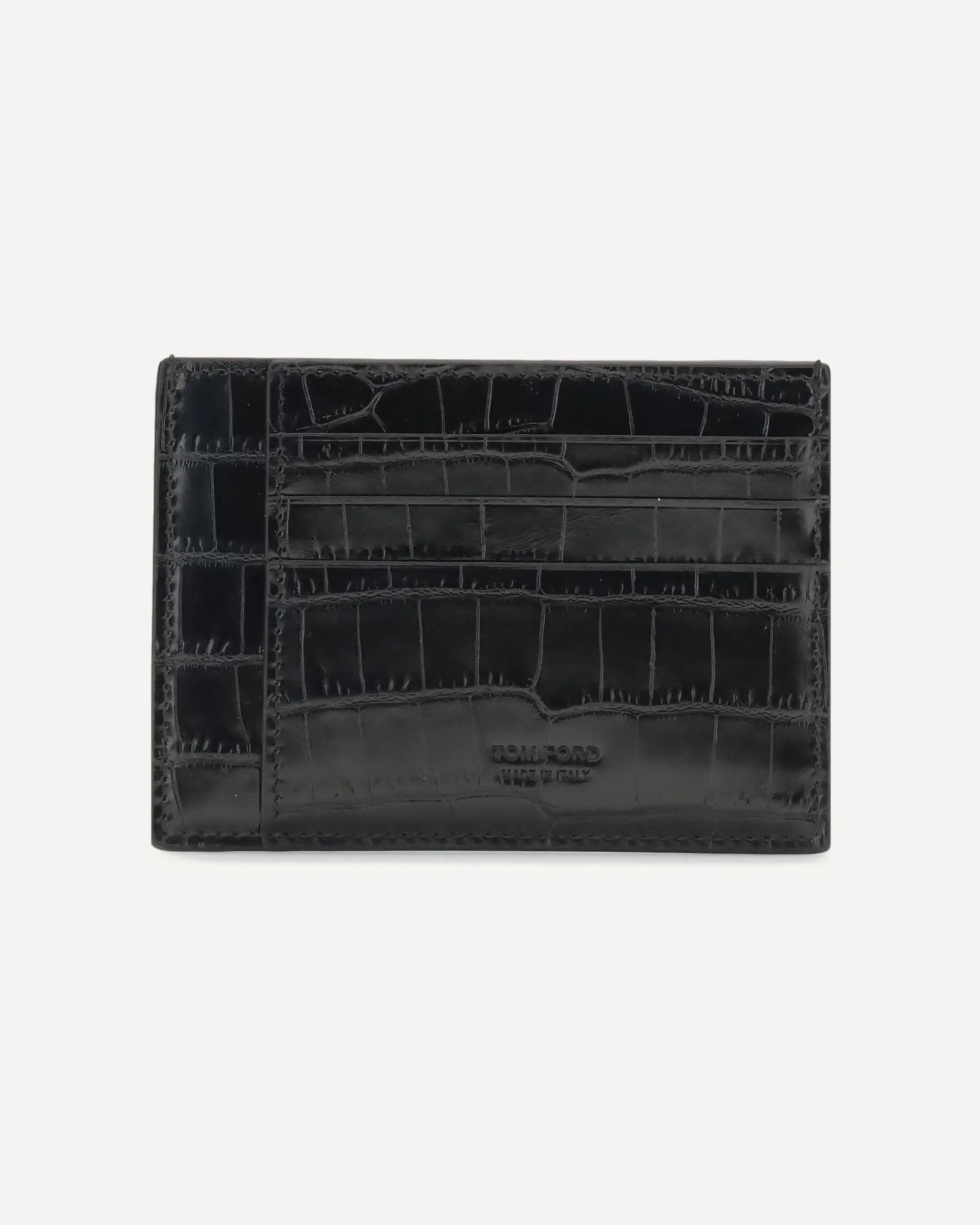 Croco leather Card Holder - Image 3