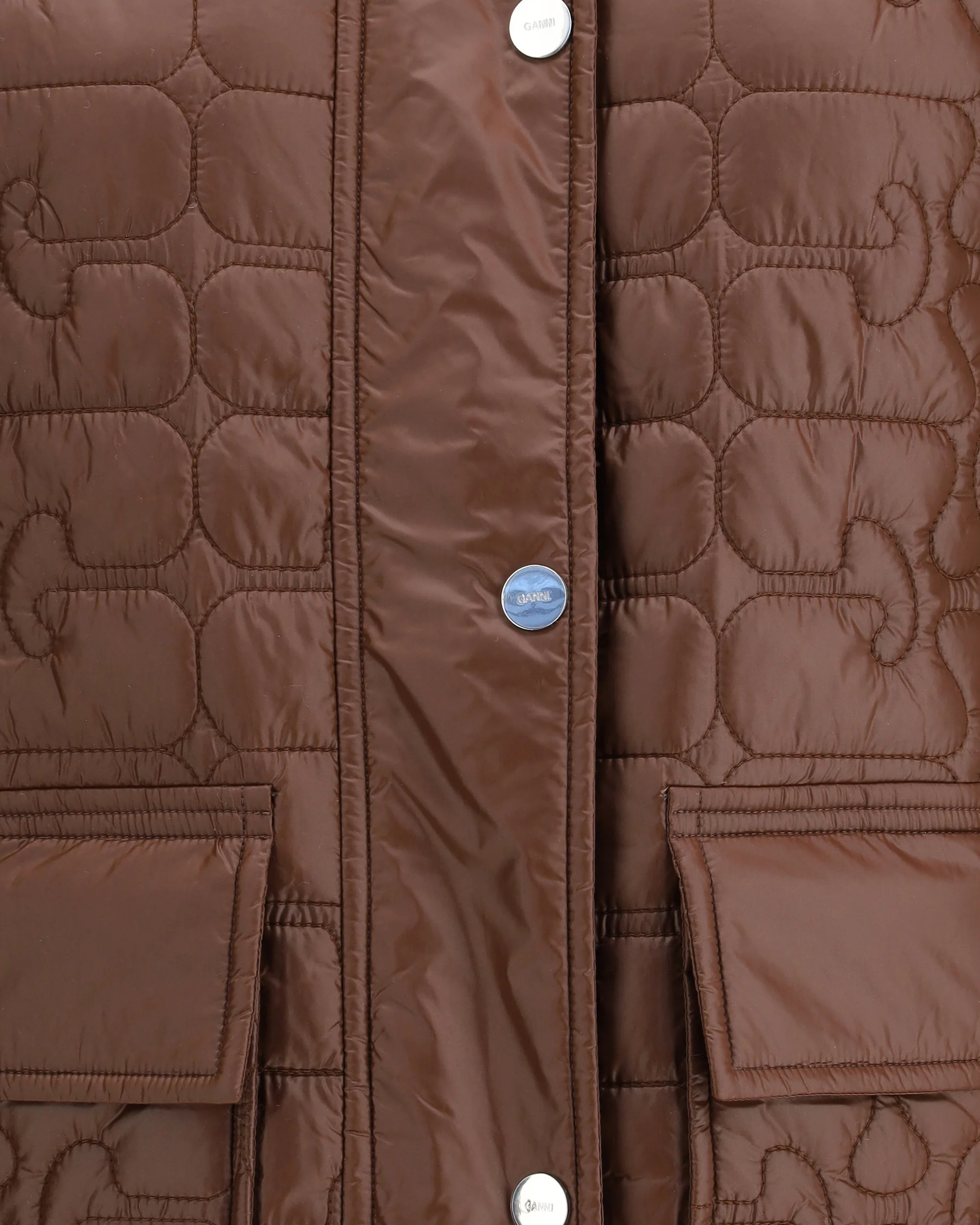 Shiny Quilt Midi Jacket - Image 5