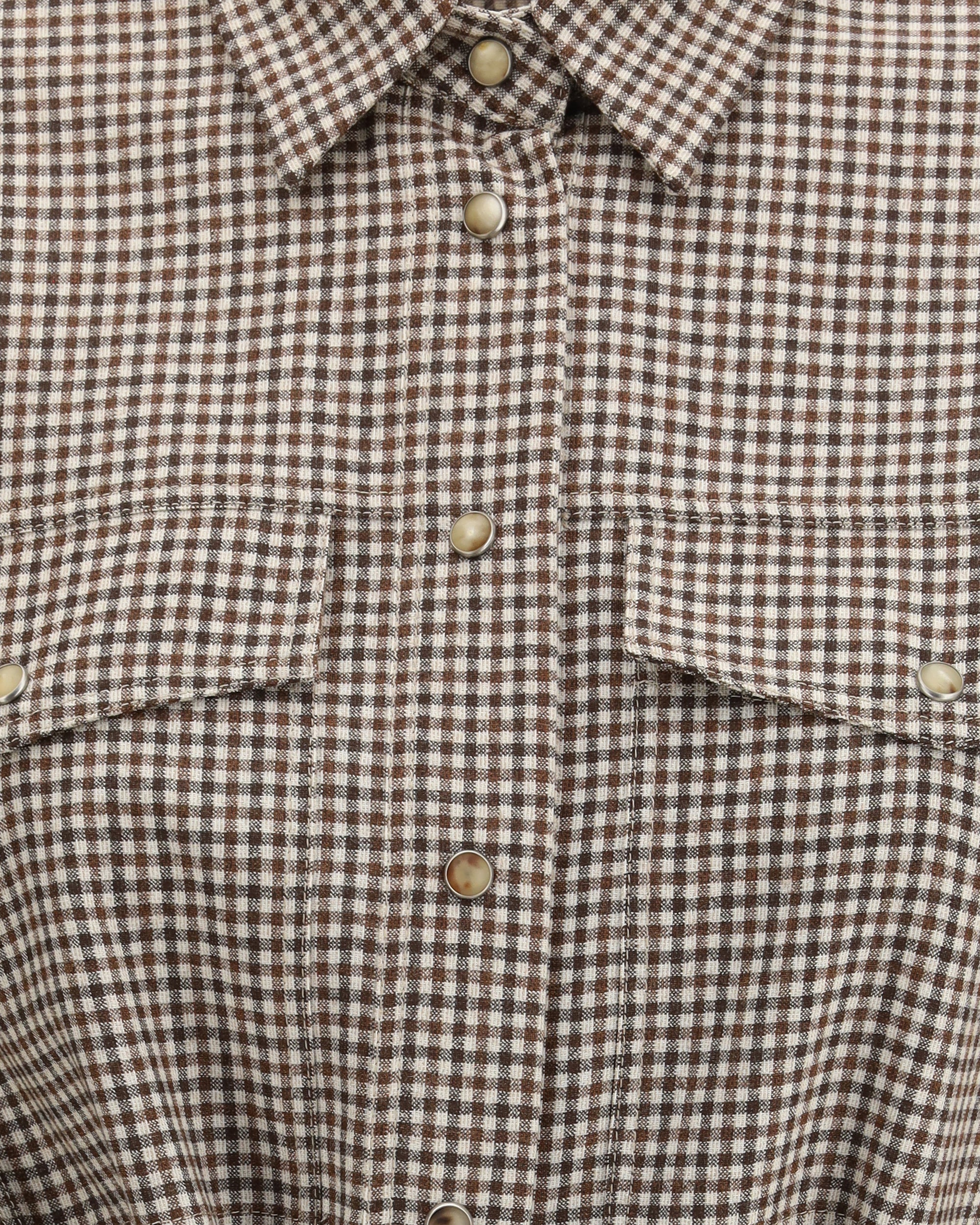 Checked virgin wool Shirt - Image 6