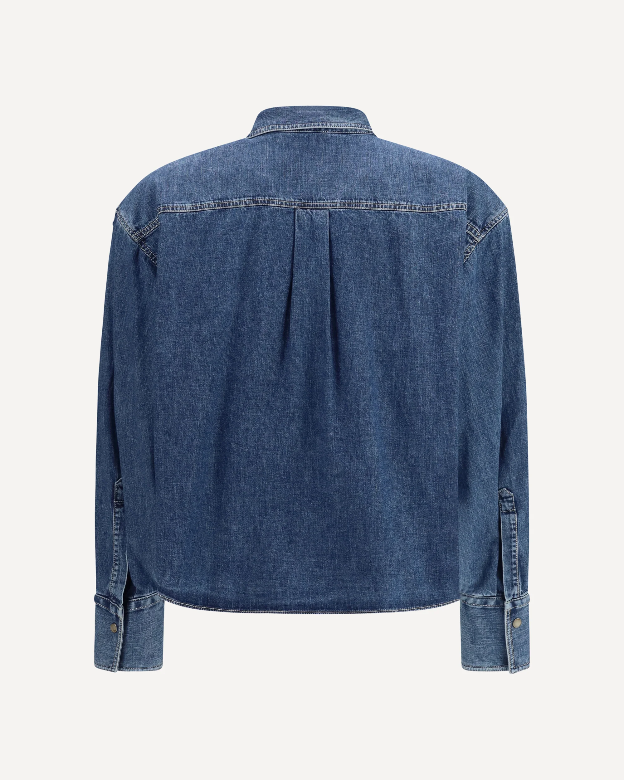 Denim Shirt with Jewel Details - Image 2