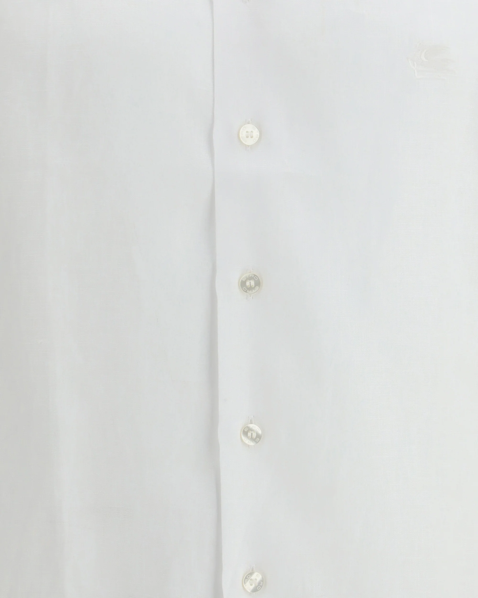 Linen Shirt with contrasting Pegaso embroidery logo - Image 5