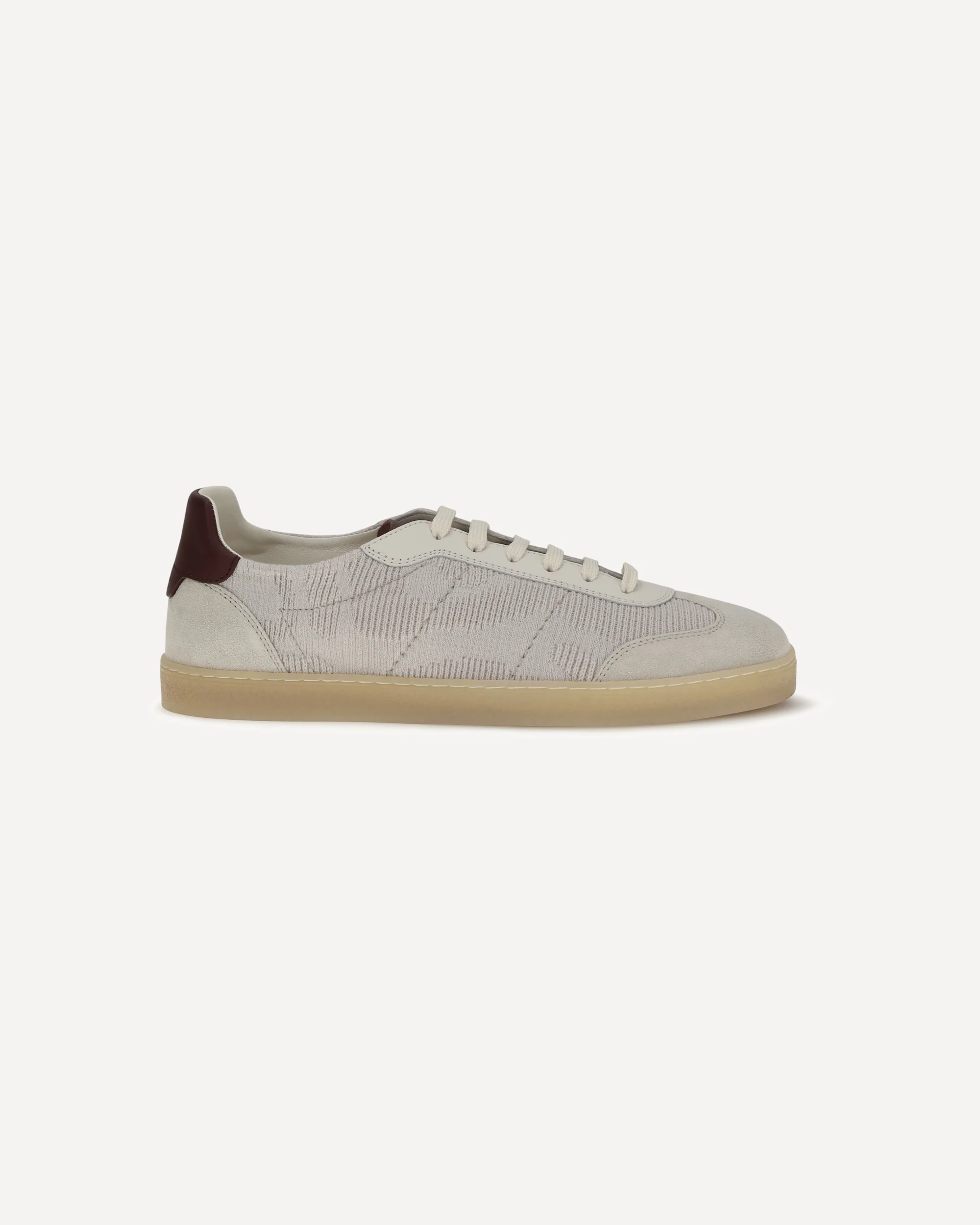 Cotton knit and leather Sneakers - Image 3