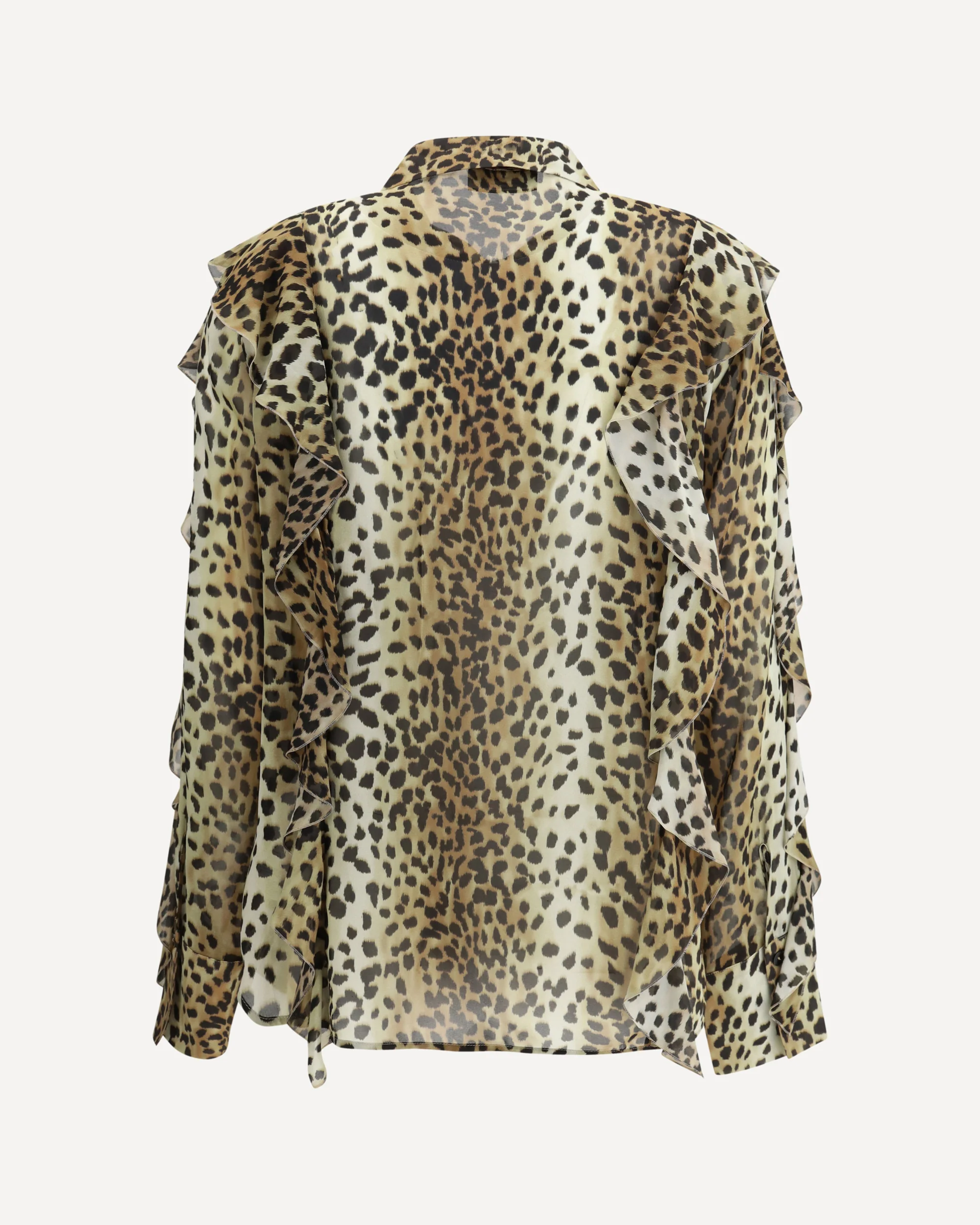 Silk chiffon leopard Shirt - Image 2