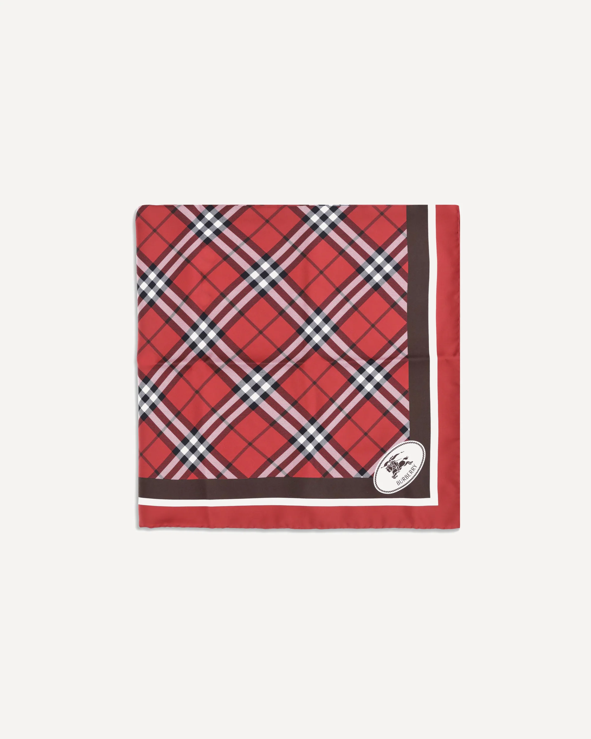 Silk check Scarf - Image 3