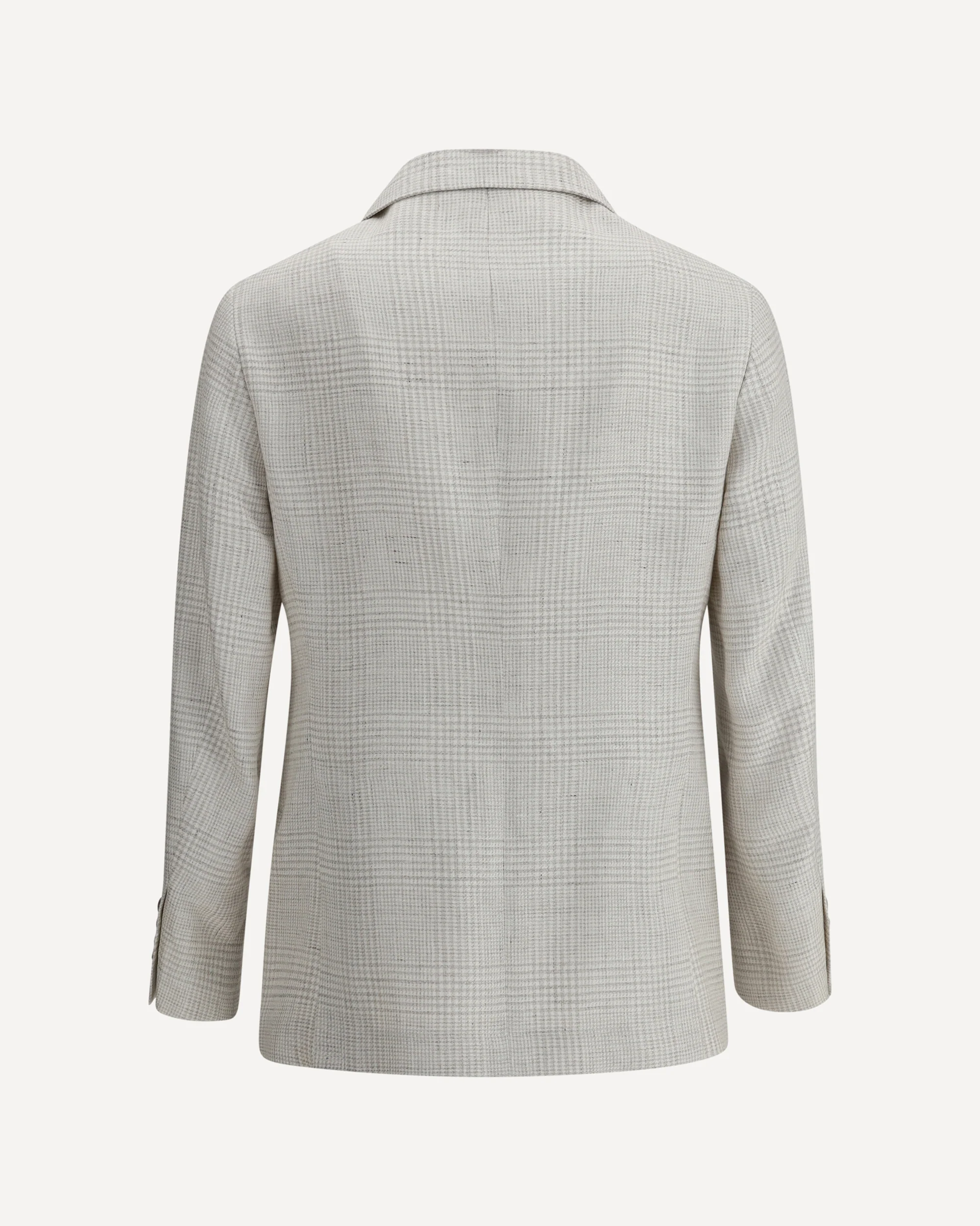 Single-breasted check Blazer - Image 4