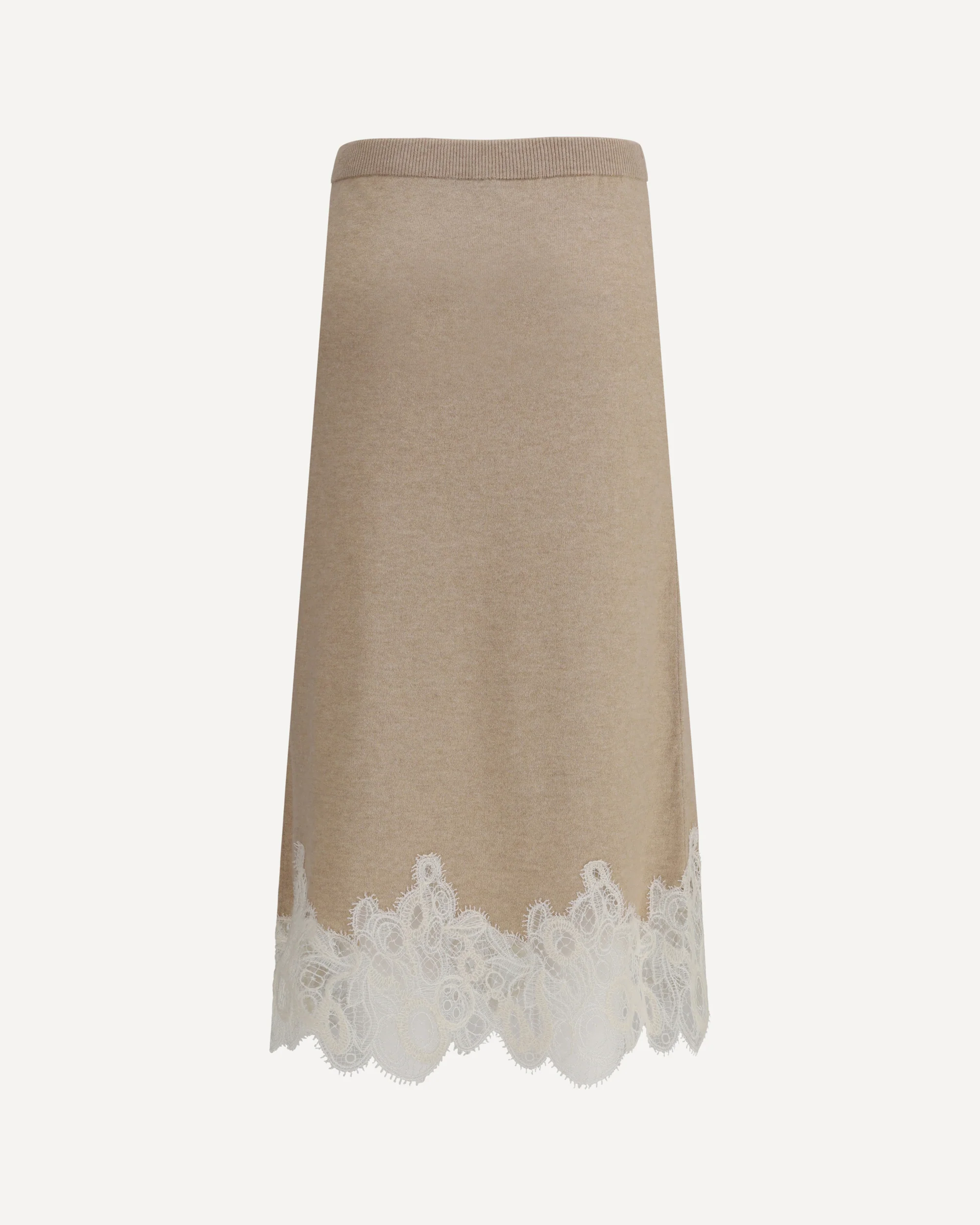 Wool and lace Midi Skirt - Image 4