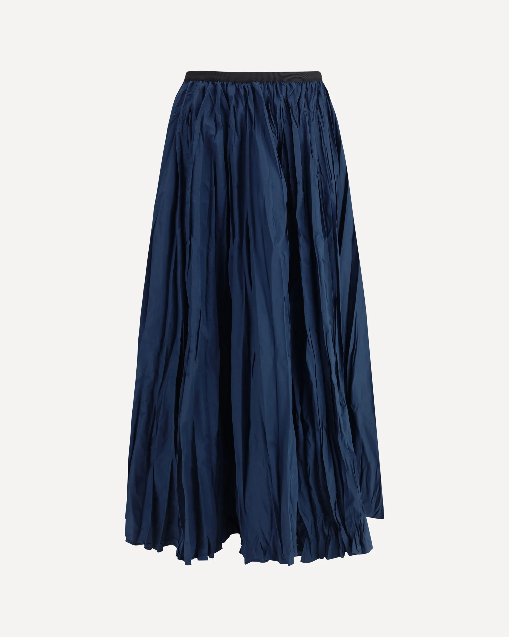 Crinkle-effect design pleated midi Skirt - Image 3
