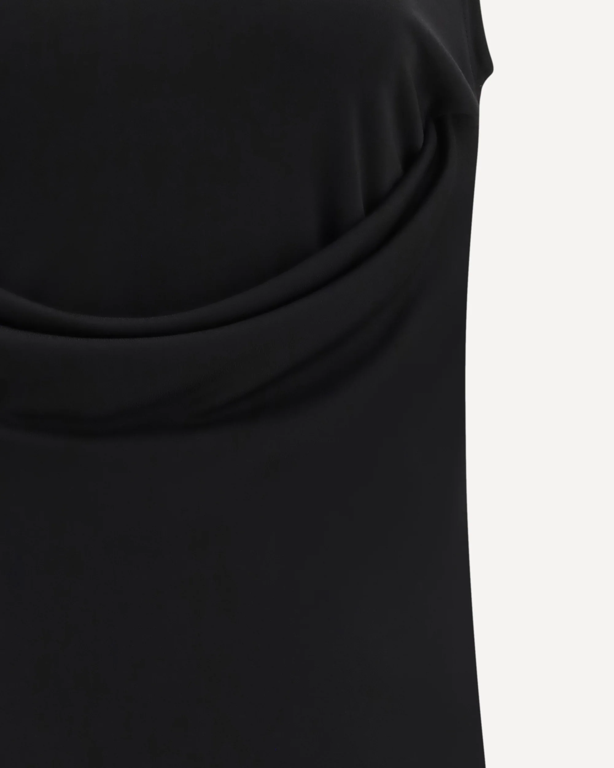 Sleeveless Top with lavallière neckline in jersey - Image 5