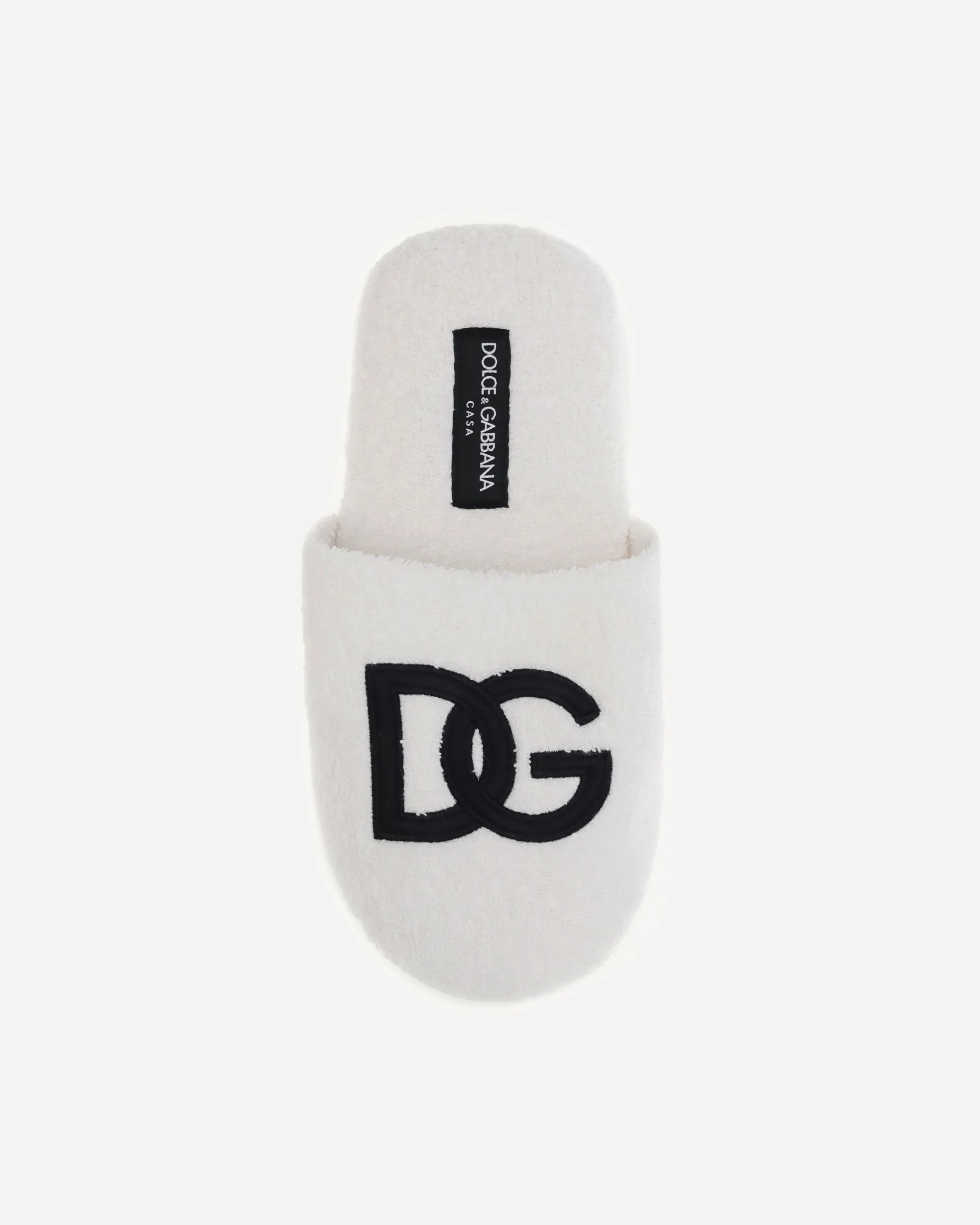 Embroidered cotton terry Slippers - Image 6