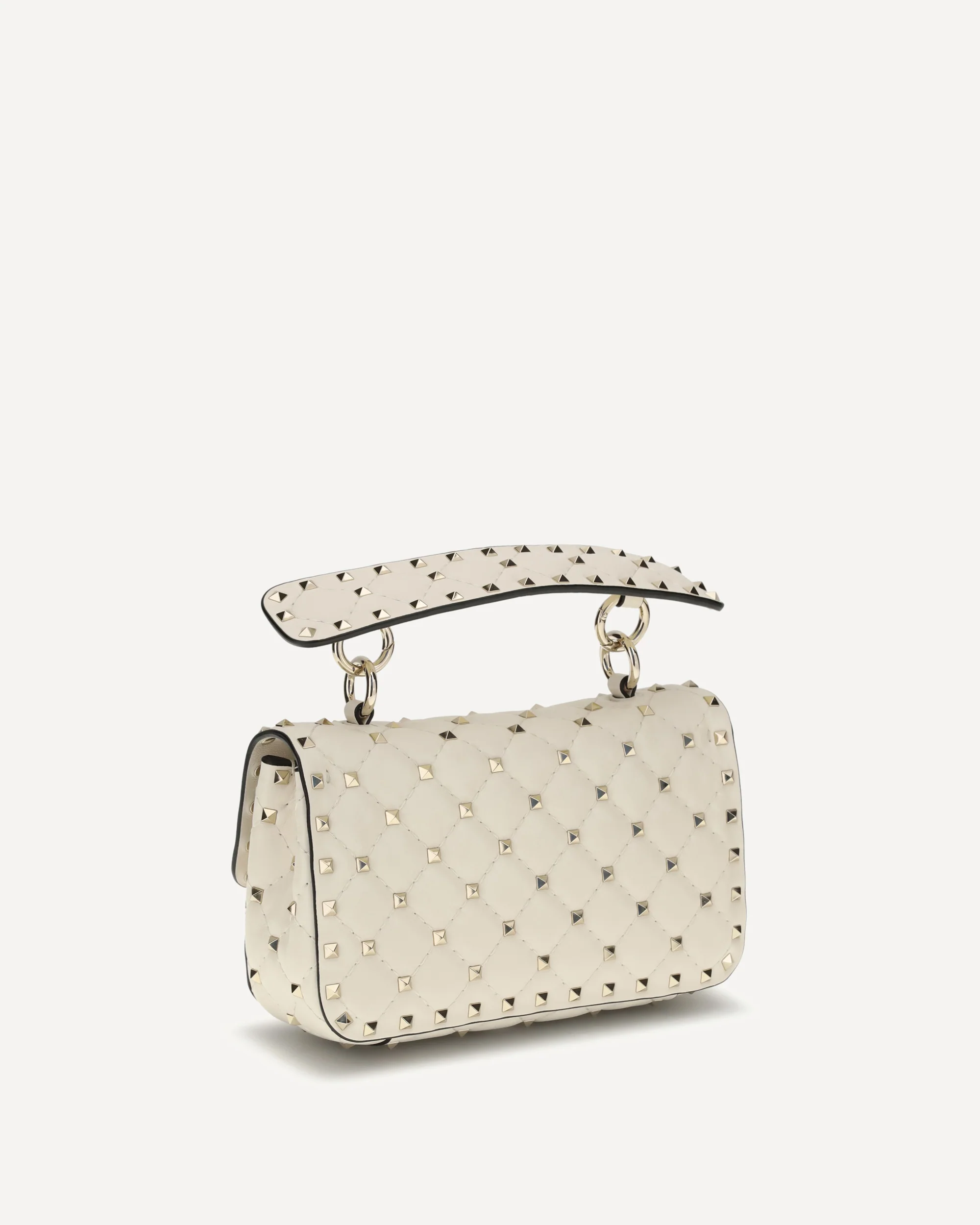 Small Leather Rockstud Spike Handbag - Image 2