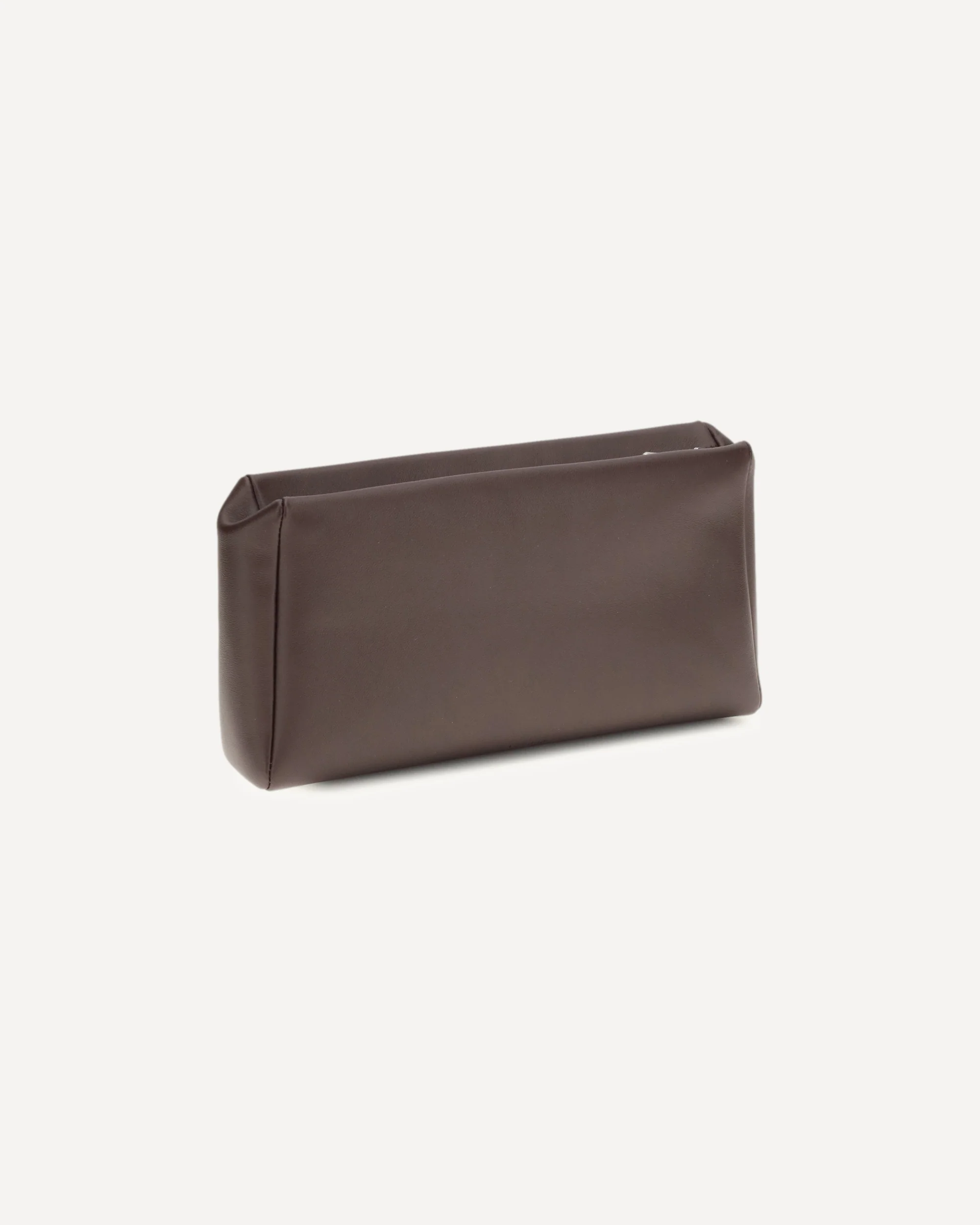 Compact square leather Clutch Bag - Image 4
