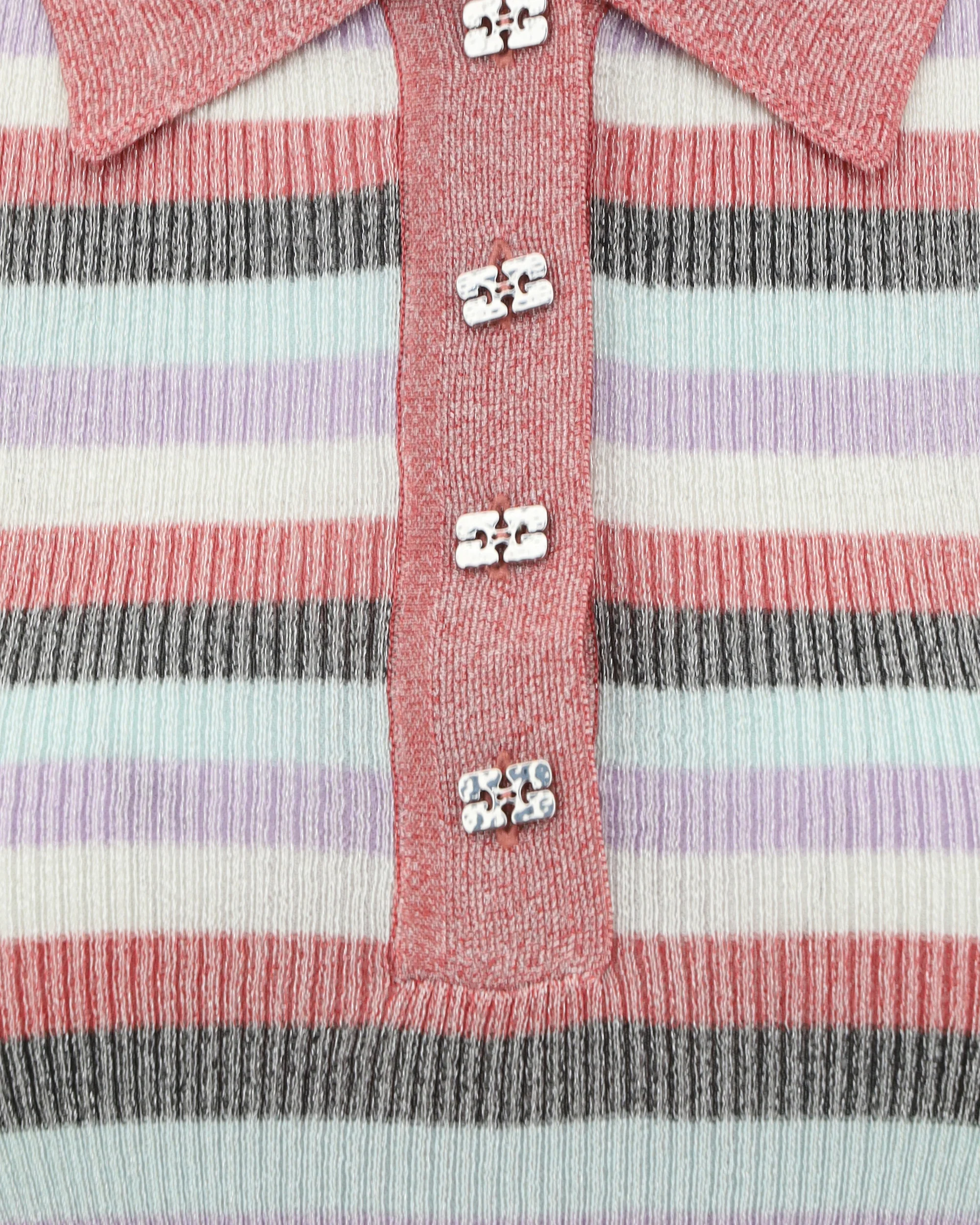 Striped Polo Top - Image 5