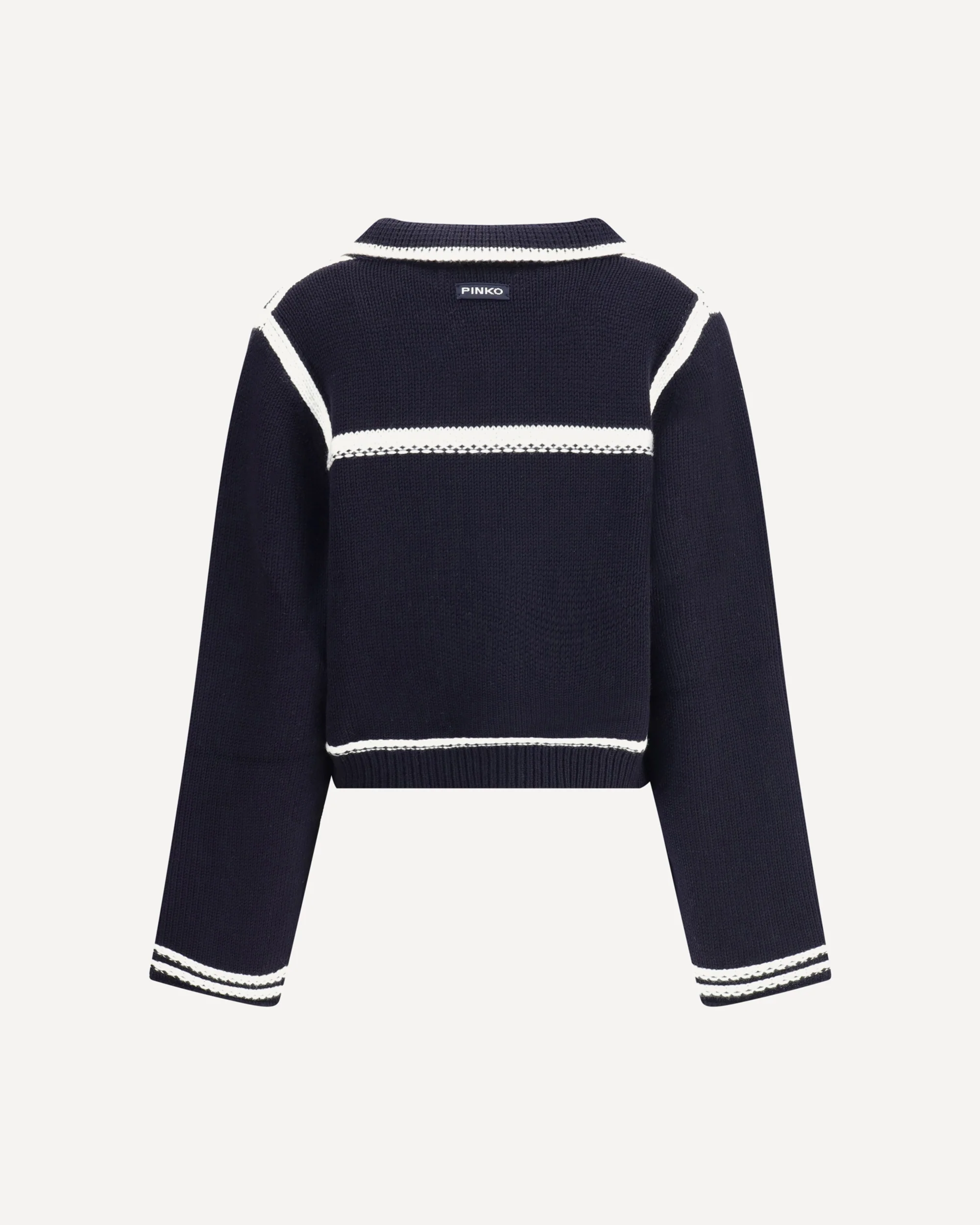 Cardigan with contrasting profiles - Image 4