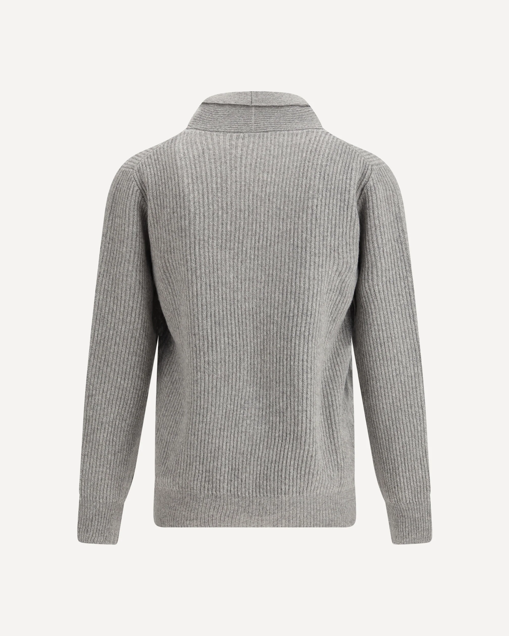 Virgin Wool Shawl-Collar Cardigan - Image 2