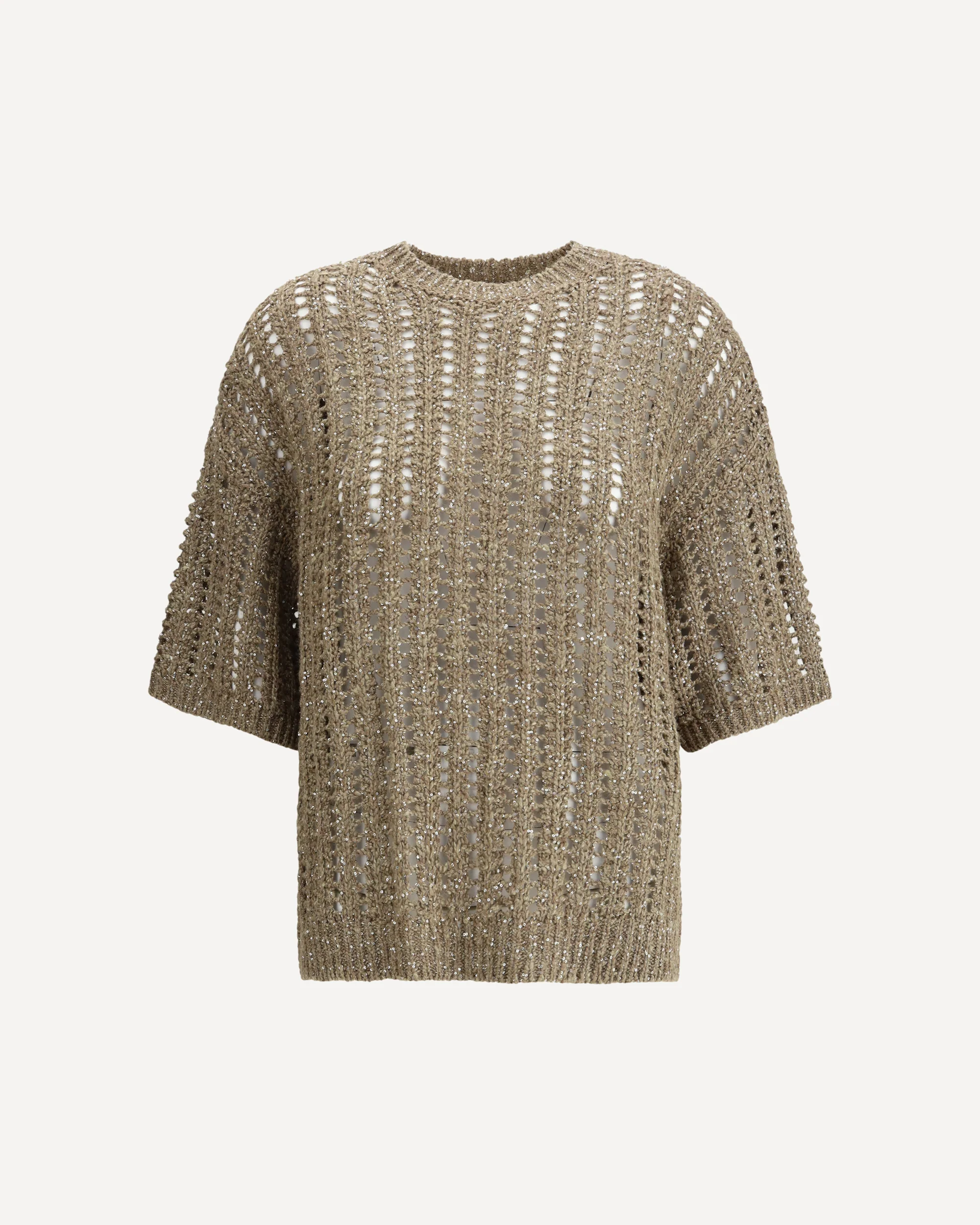 Sweater in perforated knit - Image 3