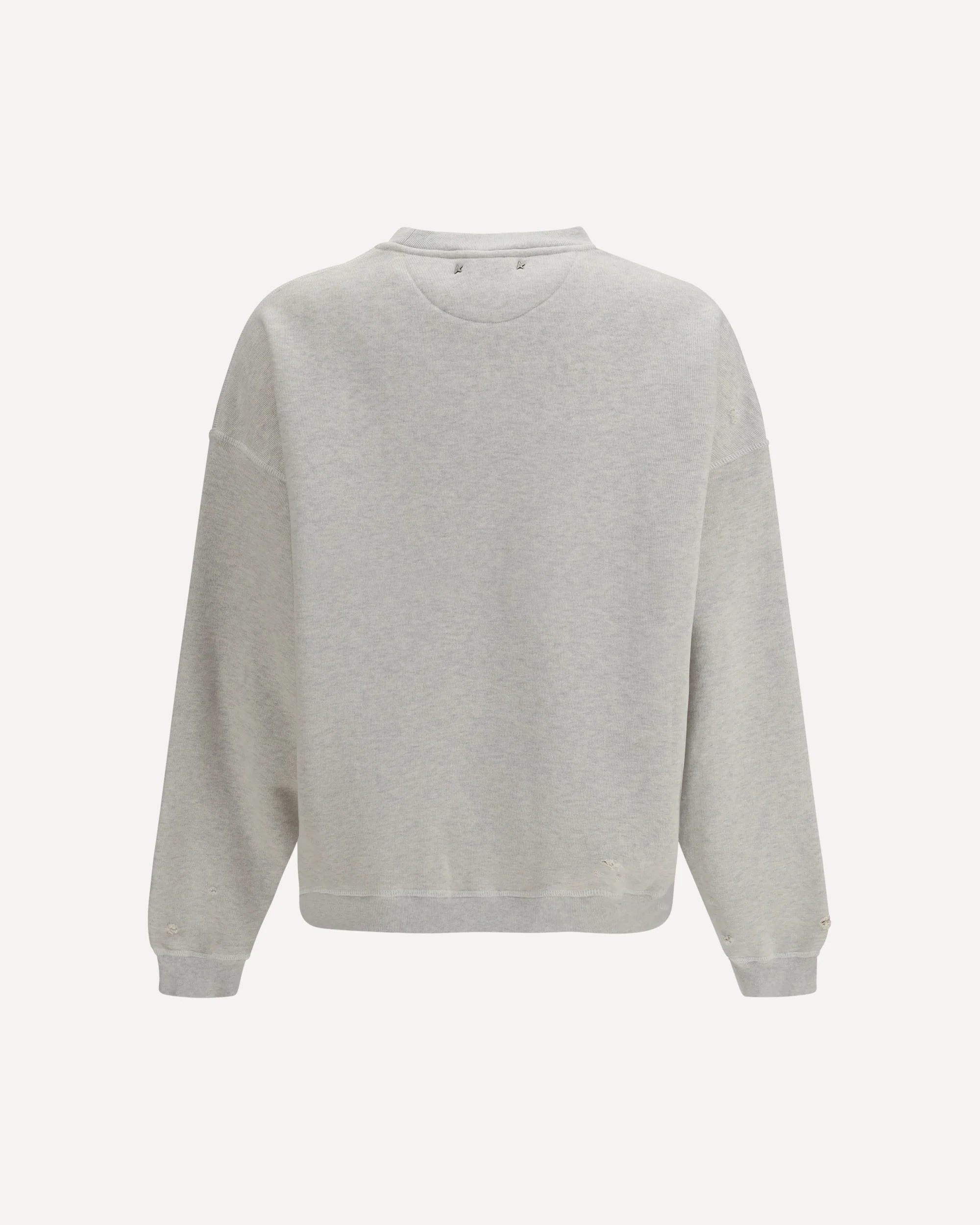 Sweatshirt crewneck in cotton with contrasting logo - Image 4