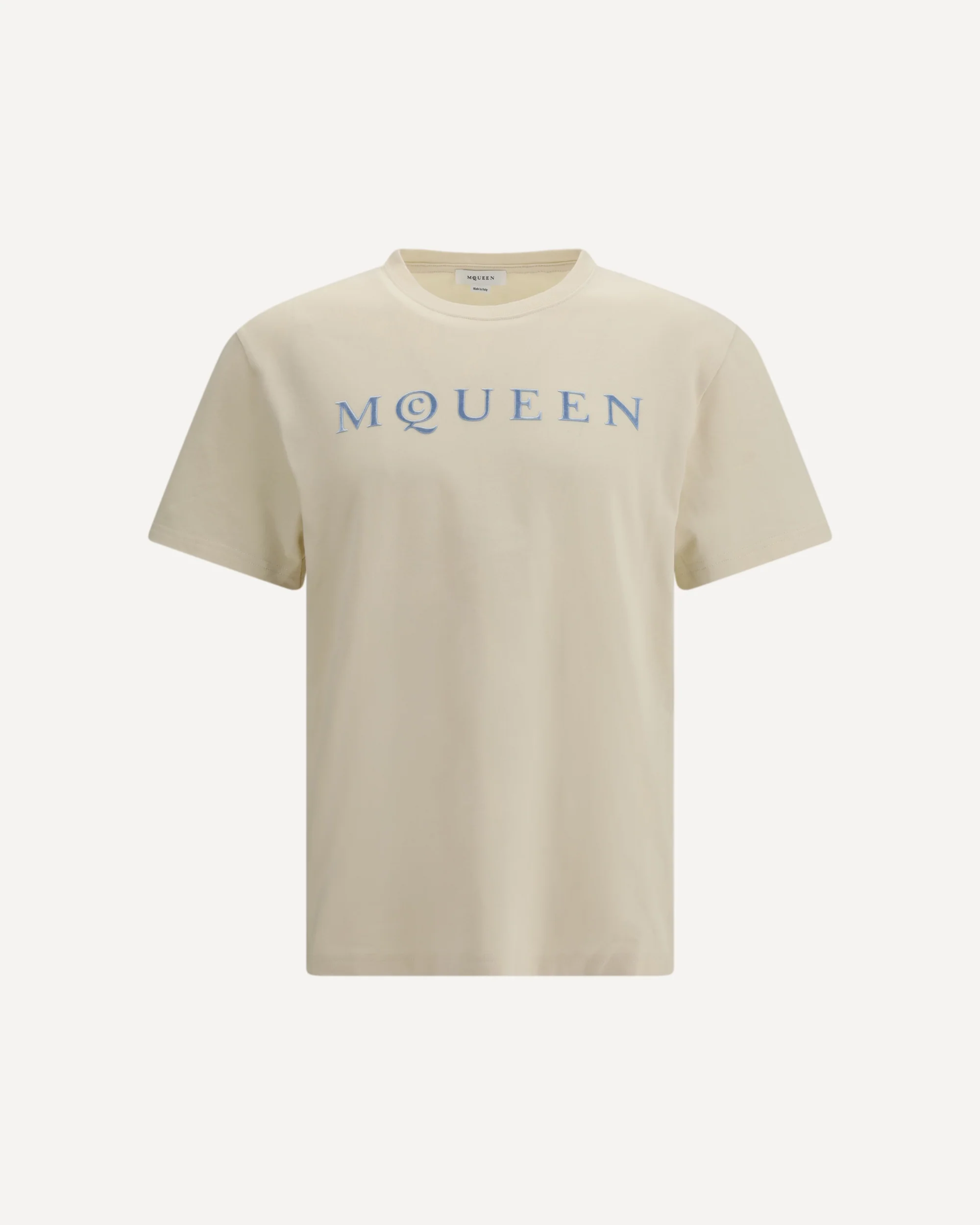 Cotton T-shirt with a flocked logo printed - Image 3