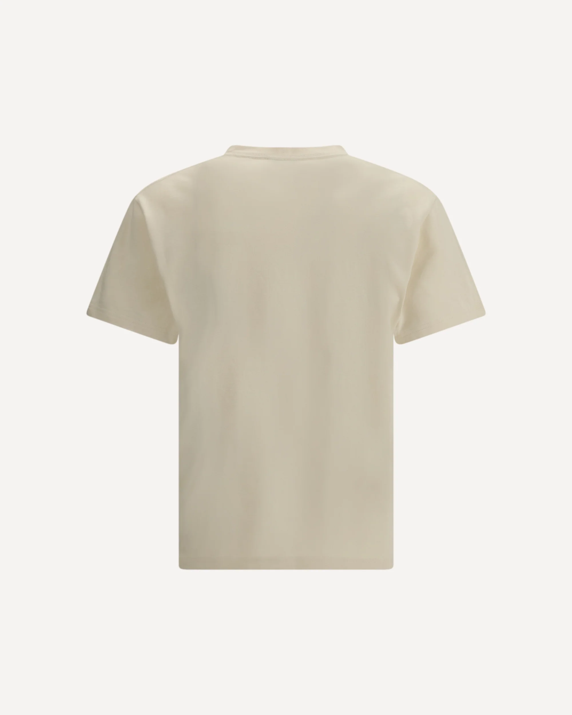 Cotton T-shirt with a flocked logo printed - Image 4