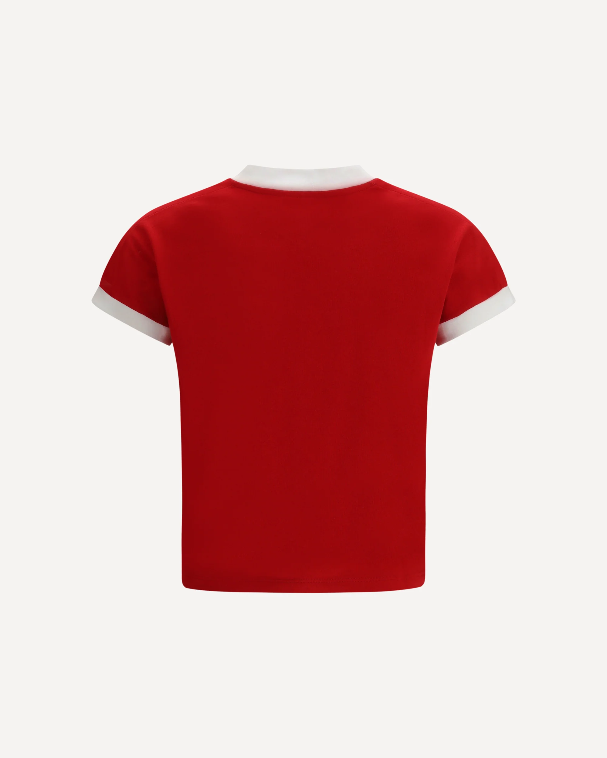 Stretch Cotton Jersey T-Shirt with V-neck - Image 4